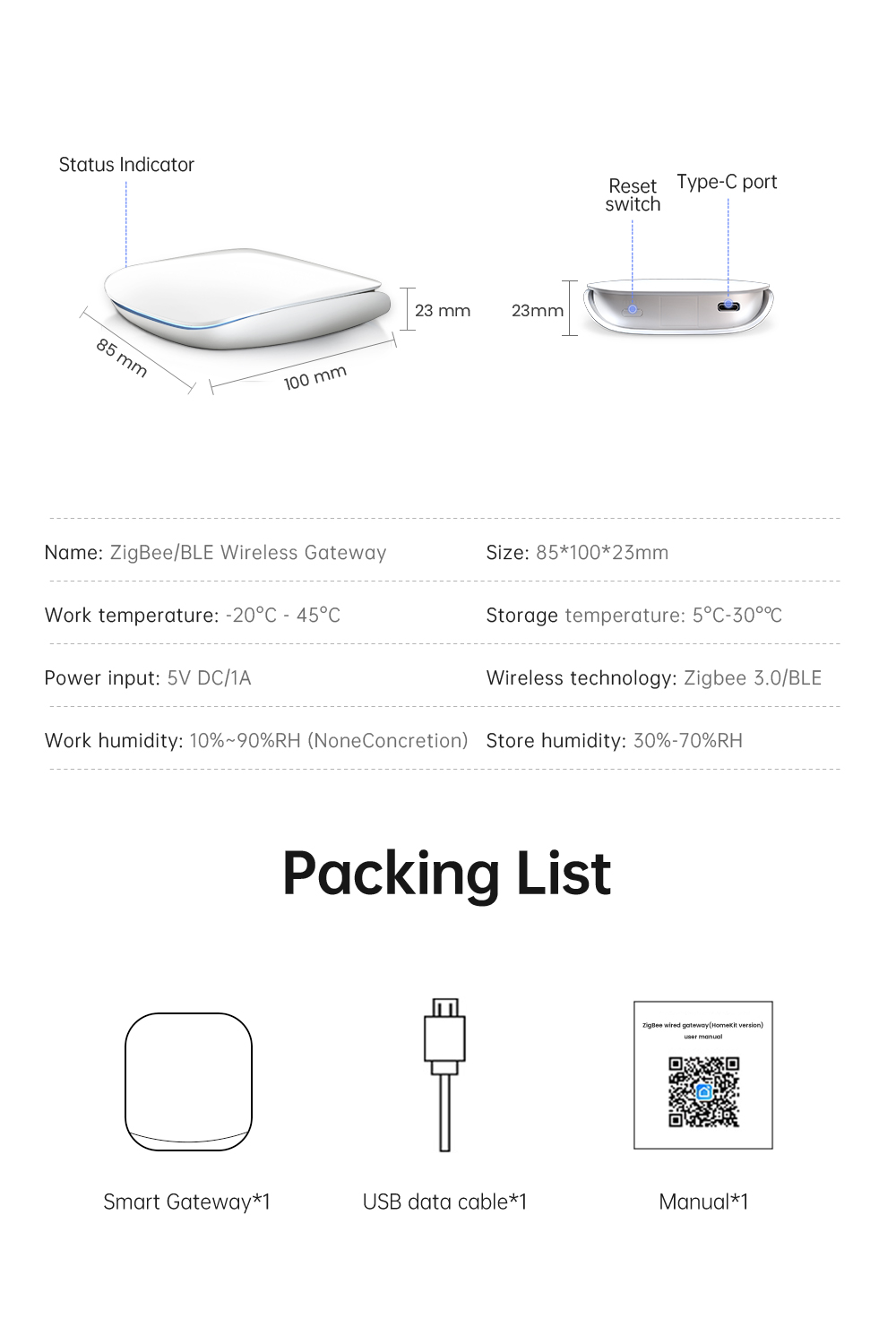Tuya Gateway Dual Mode Smart per Dispositivi Zigbee e Bluetooth Mesh11.jpg
