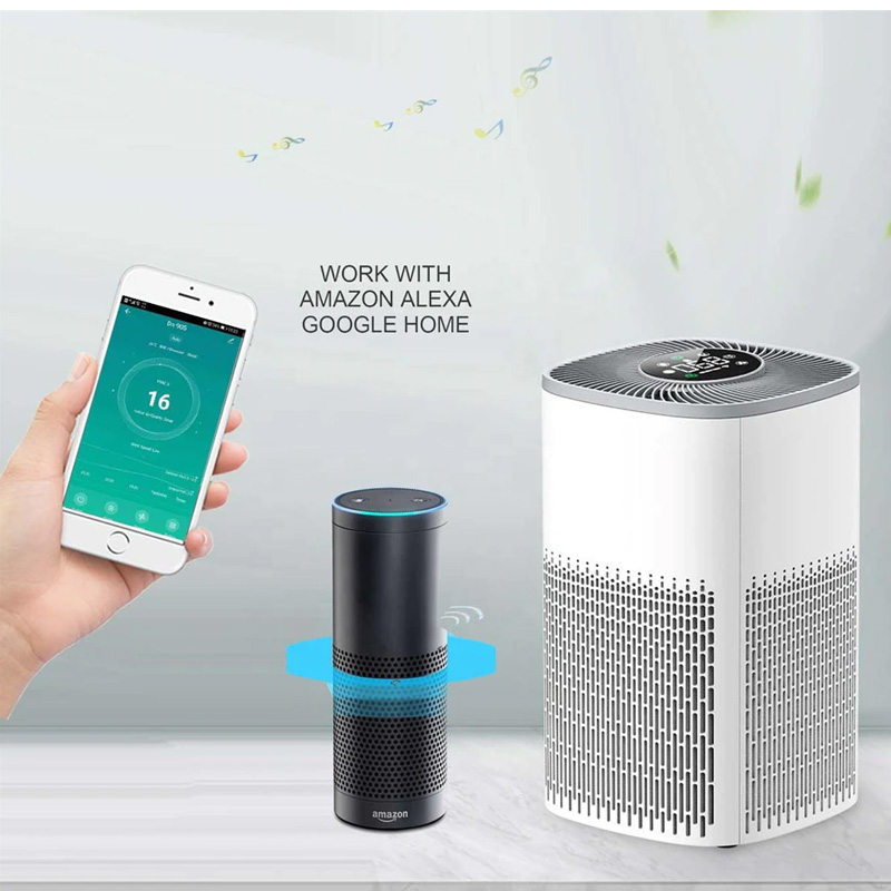 Purificatore Aria WiFi Smart Con App E Controllo Vocale | Filtro HEPA 4-in-1 | CADR 136 M³/h | Per Stanze Fino A 20 M² - Foto 11