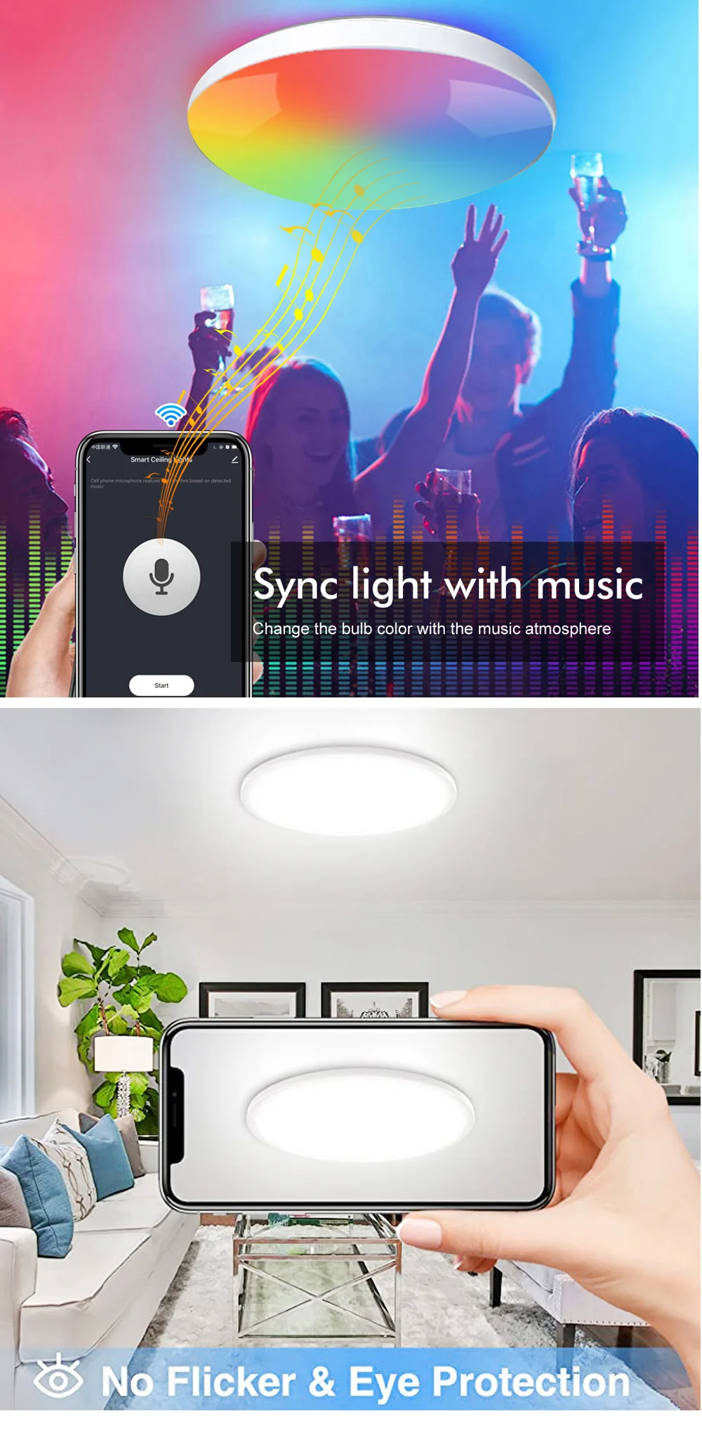 Lampada Soffitto A Razzo Spaziale Con Stelle LED - Per Camera Bambini, Blu, 60x20 Cm - Foto 6