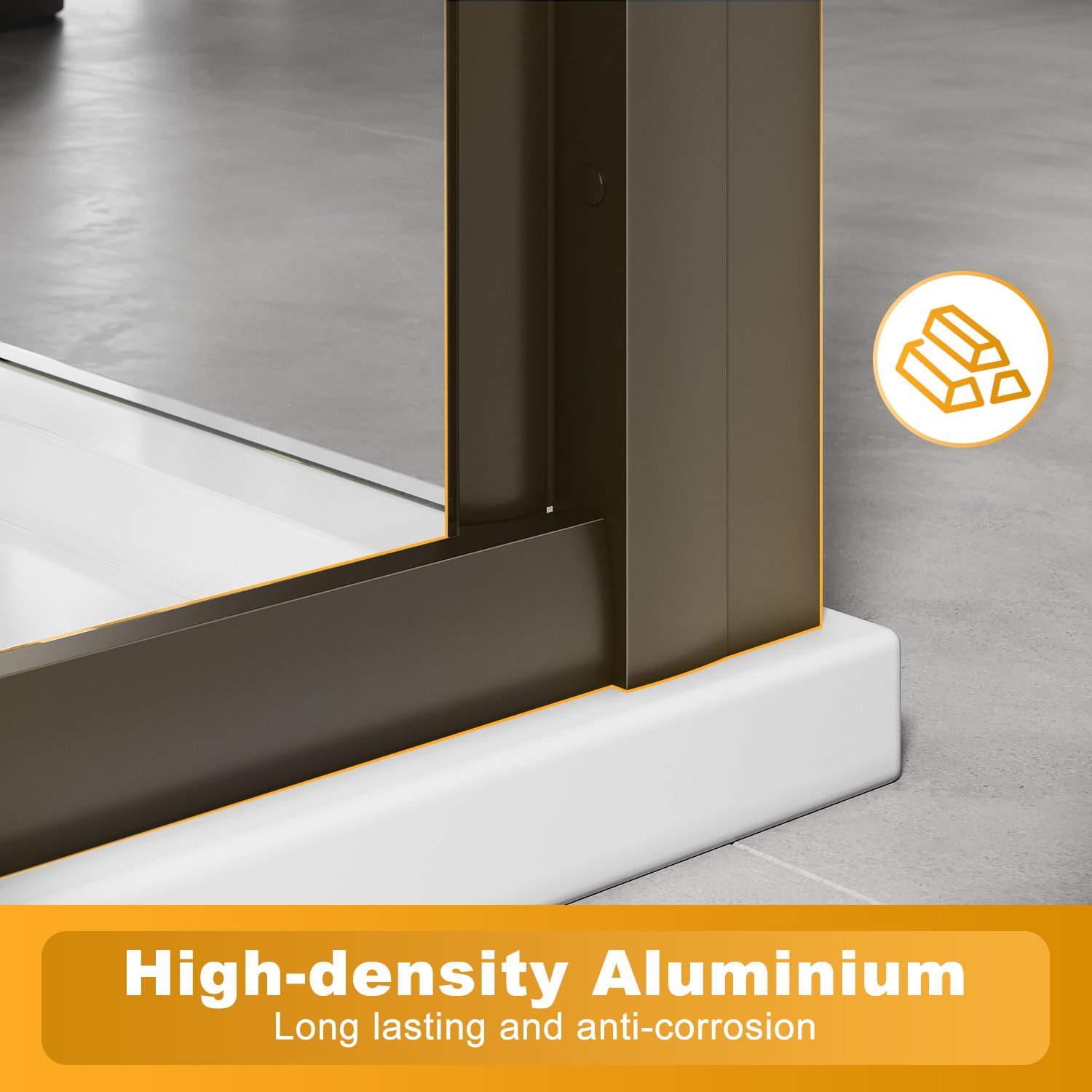 ELEGANT 760mm Bi-Fold Shower Door Reversible Folding Glass Inner Opening Design Shower Enclosure Cubicles Door Matt Black Frame -Home Sale Shop AAHKMJXYDAFdJAOAIMEbOAchQ6yL3