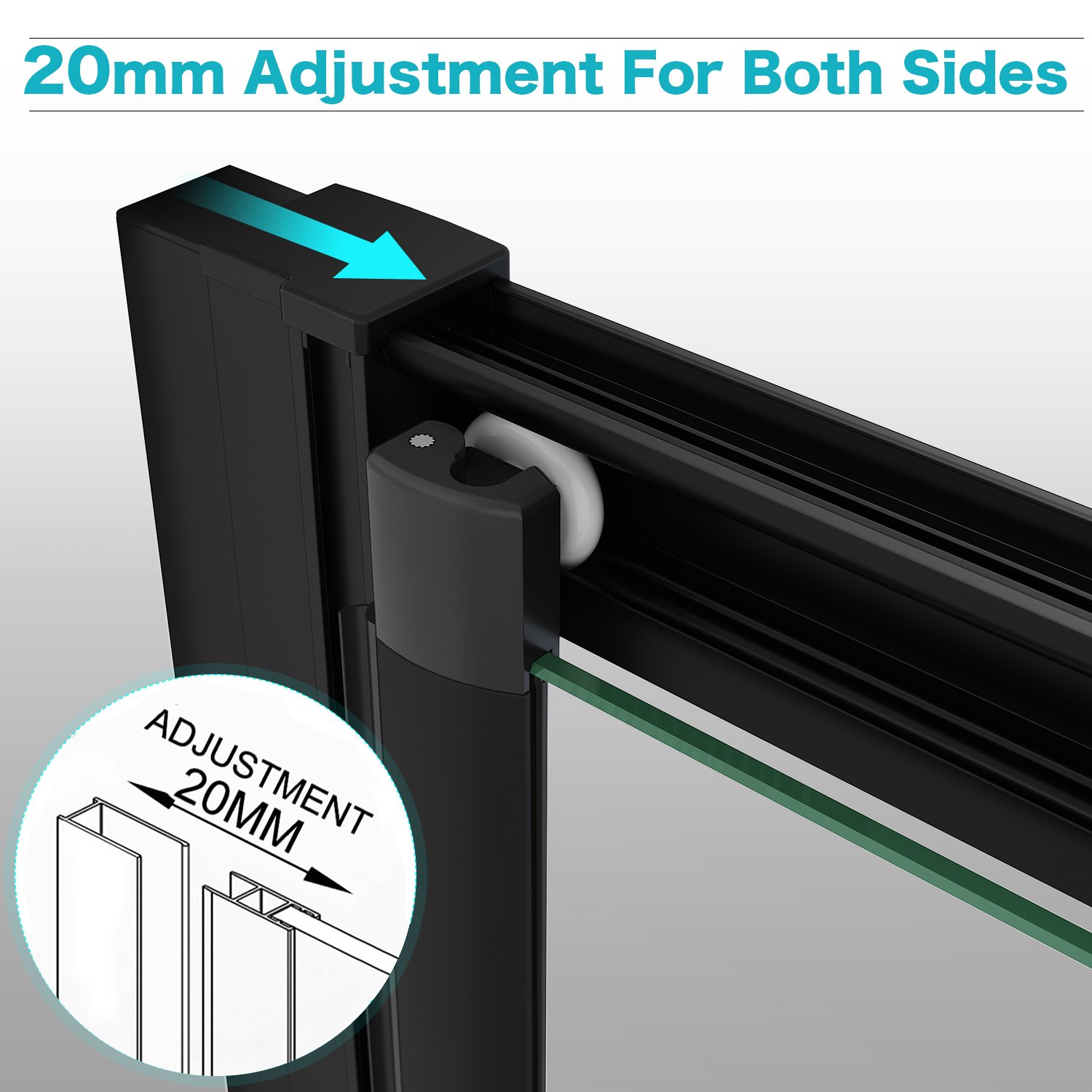 ELEGANT 900mm Black Frame Bifold Shower Door Enclosure Folding Bathroom Glass Wet Room -Home Sale Shop AAHKMJXYDAFdJAOAIMEbOAchQ6yL3