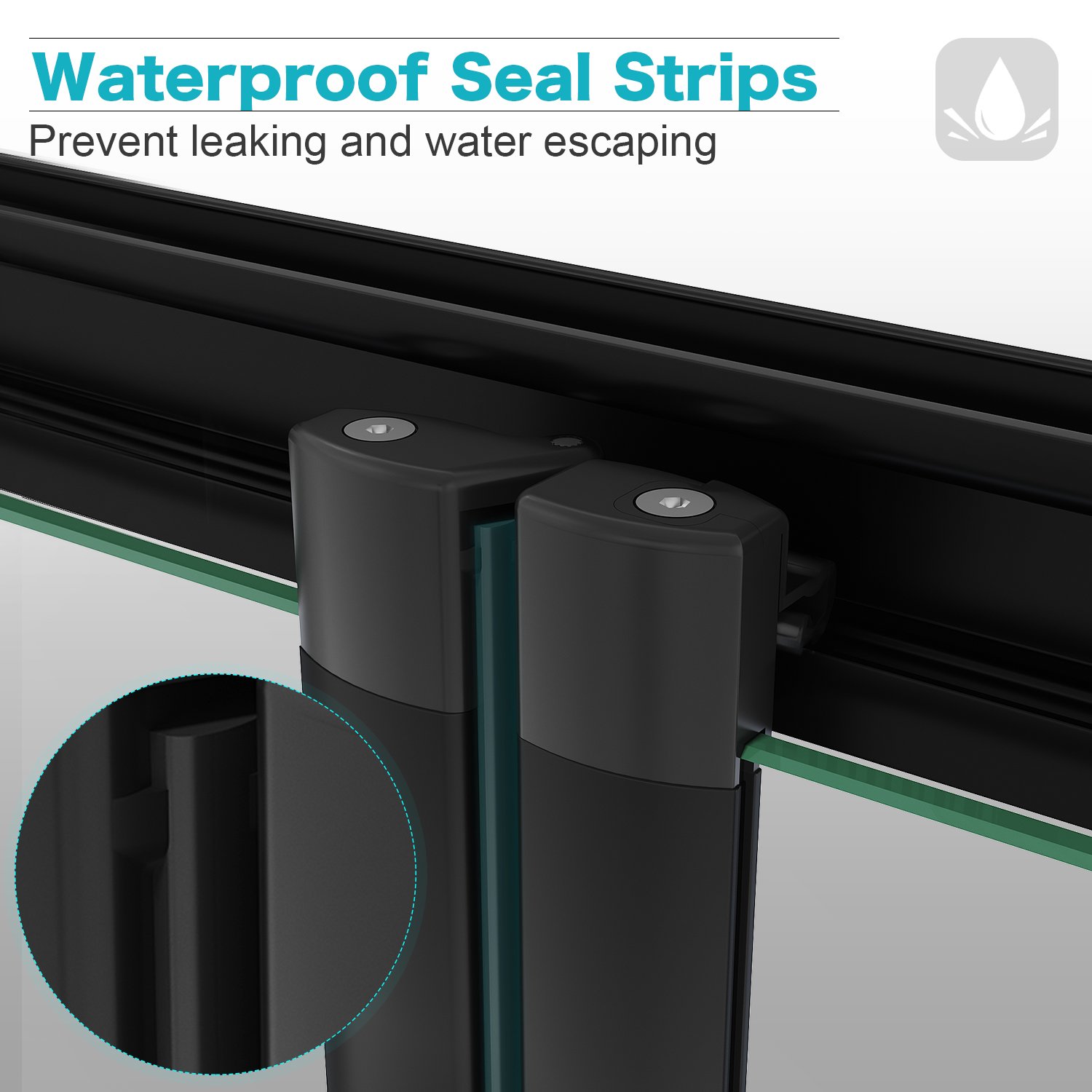 ELEGANT 900mm Black Frame Bifold Shower Door Enclosure Folding Bathroom Glass Wet Room -Home Sale Shop AAHKMJXYDAFdJAOAIMEbOAchQ6yL3