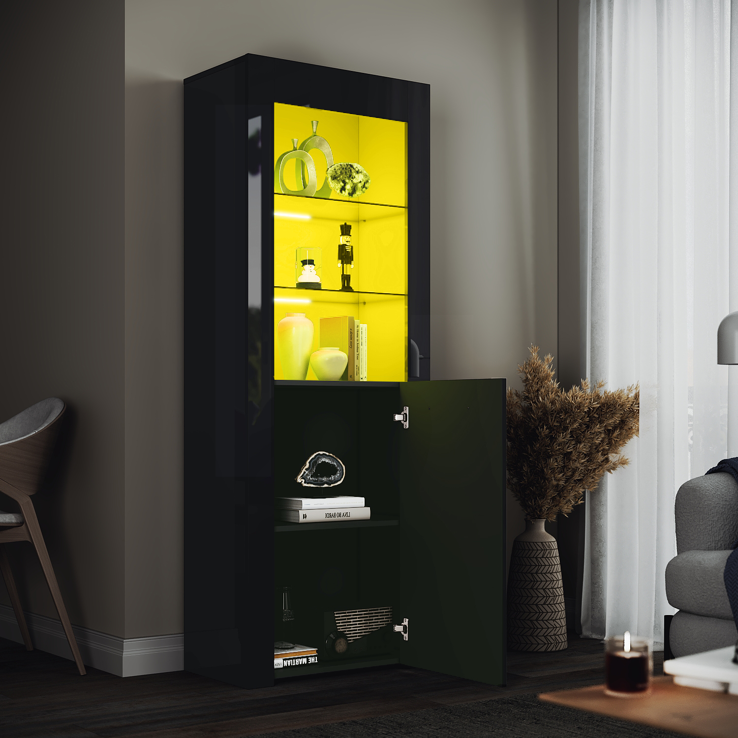 ELEGANT Modern LED Large Display Cabinet In Black High Gloss 1650 X 600 X 35 Mm Cupboard With 5mm Tempered Safety Glass Shelves Sideboard Unit For Living Room -Living Room Furniture Store AAHKMJXYDAFdJAOAIMEbOAchQ6yL3 M6a4hHESHv29gnVgYglHOyVwEMS5ui9Vu4fEIbXA4bOpDPYwcvz1EdsShY7wgpg5ZLArewM4Y7glb35kTa JKWtVyFlmkKza6Kec4SIFrRkIYMrK ERpXRIQeT5grgwT6WNKwjUJNBEkfS1A==