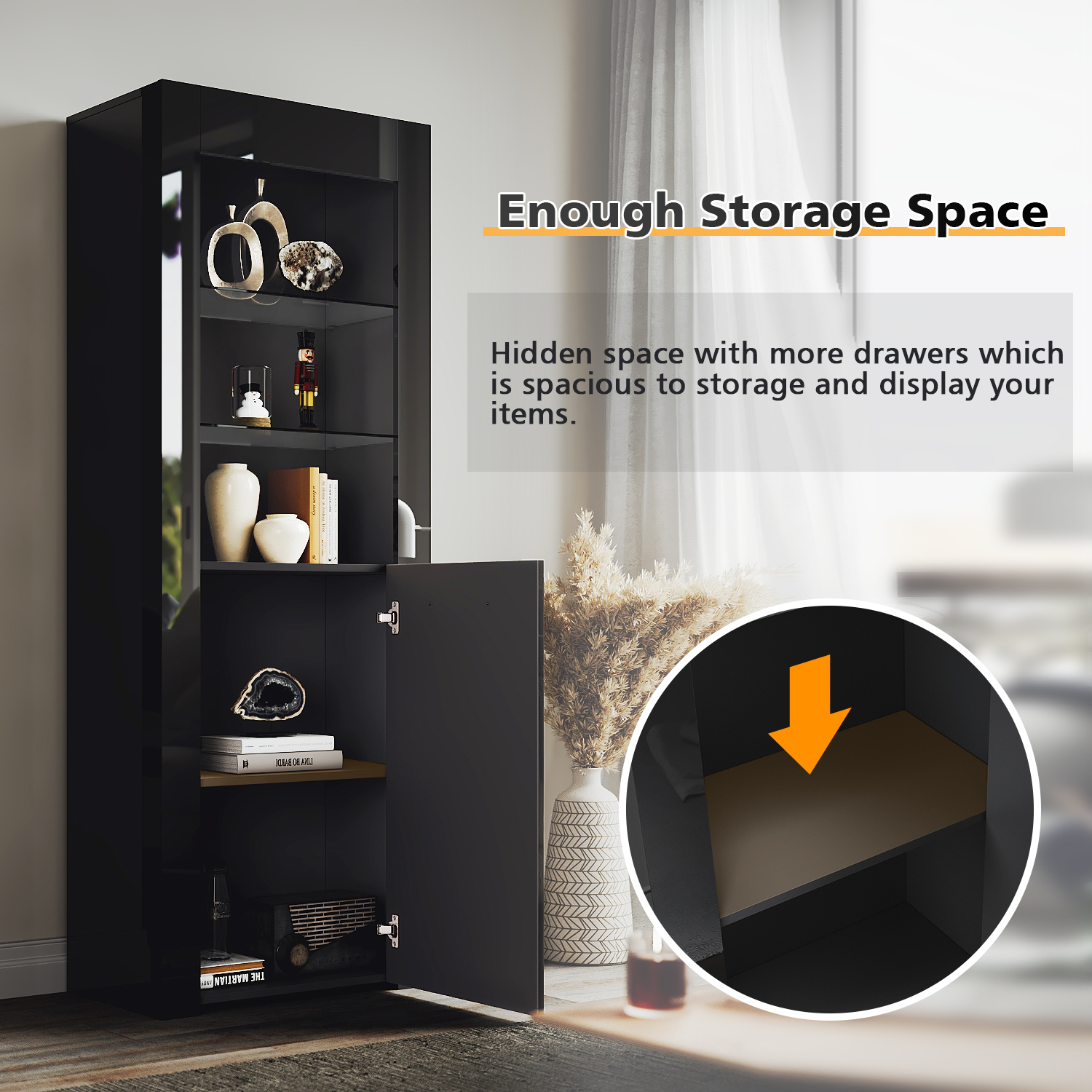 ELEGANT Modern LED Large Display Cabinet In Black High Gloss 1650 X 600 X 35 Mm Cupboard With 5mm Tempered Safety Glass Shelves Sideboard Unit For Living Room -Living Room Furniture Store AAHKMJXYDAFdJAOAIMEbOAchQ6yL3 M6a4hHESHv29gnVgYglHOyVwEMS5ui9Vu4fEIbXA4bOpDPYwcvz1EdsShY7wgpg5ZLArewM4Y7glb35kTa JKWtVyFlmkKza6Kec6Y5JdyRN7g3F