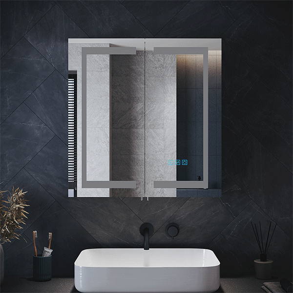 ELEGANT LED Illuminated Bathroom Mirror 3 Light Changing Modes