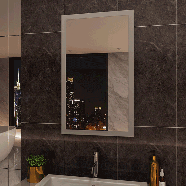 ELEGANT Modern LED Illuminated Bathroom Mirror 1000 x 600 mm Demister ...