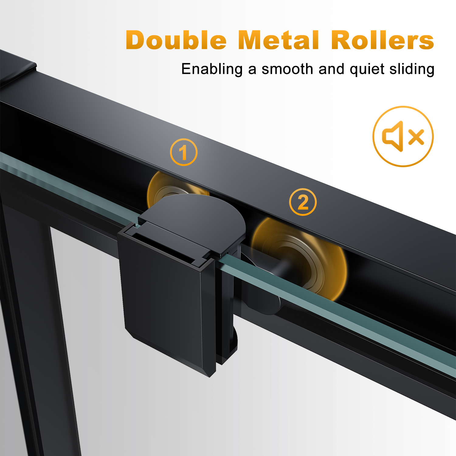 ELEGANT 1000mm Sliding Shower Enclosure Black Frame Shower Door 6mm Tempered Glass -Bathroom Supplies Store AAHKMJXYDAFdJAOAIMEbOAchQ6yL3