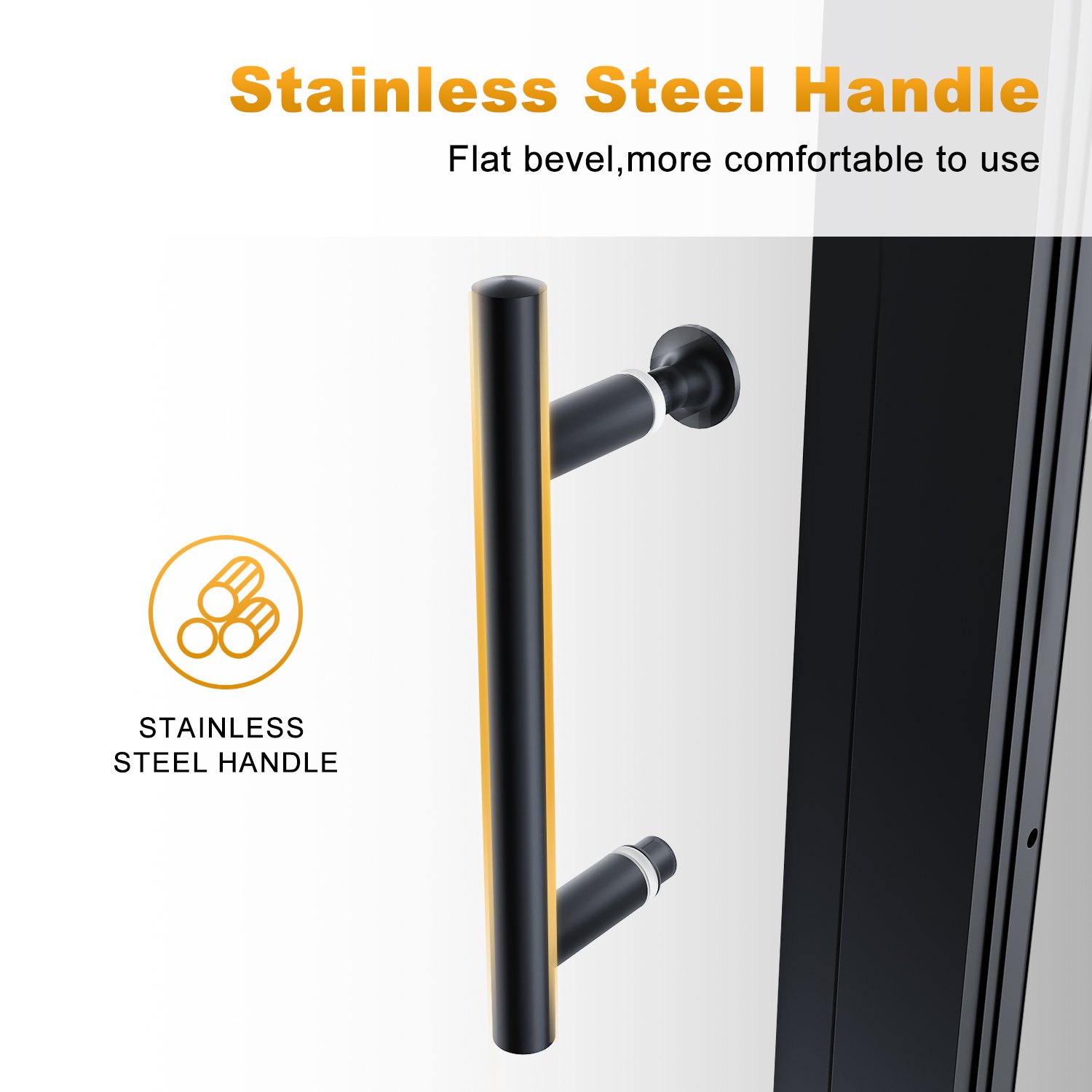 ELEGANT 1000mm Sliding Shower Enclosure Black Frame Shower Door 6mm Tempered Glass -Bathroom Supplies Store AAHKMJXYDAFdJAOAIMEbOAchQ6yL3