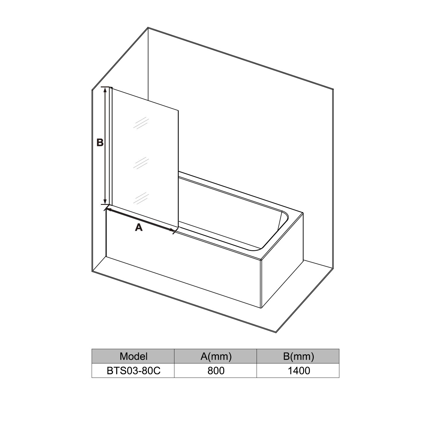 elegant-bath-screen-chrome-aluminium-profile-frameless-glass-bath