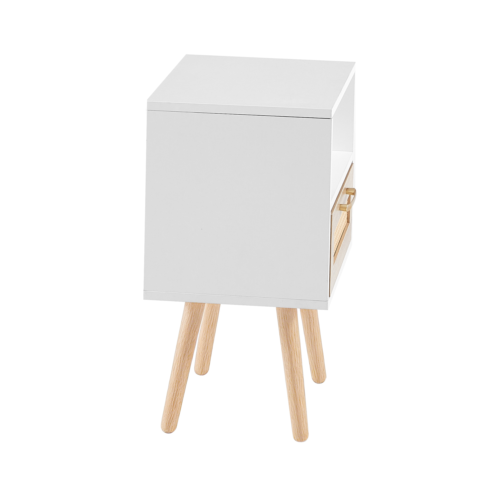 Pieds bois massif et structure stable de la table