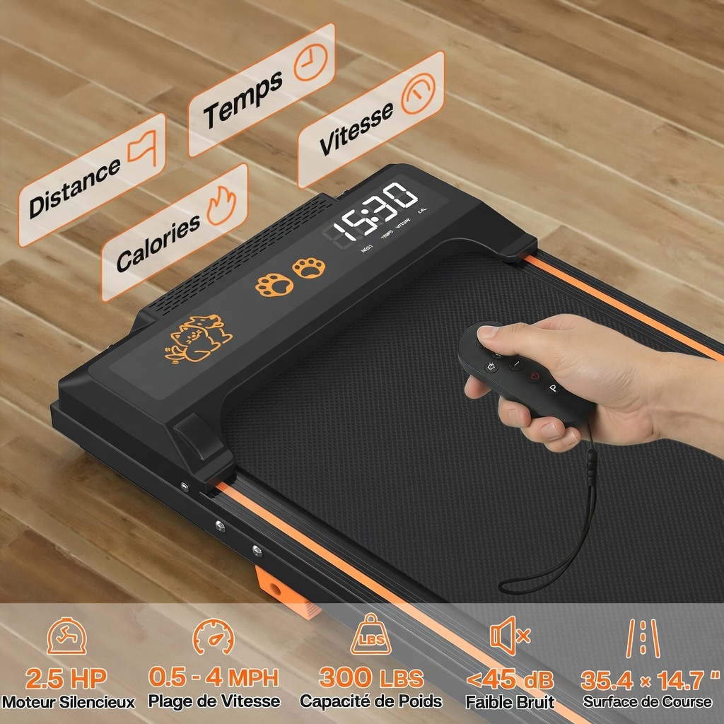 Tapis course chien 2026 vue complète silencieux portable
