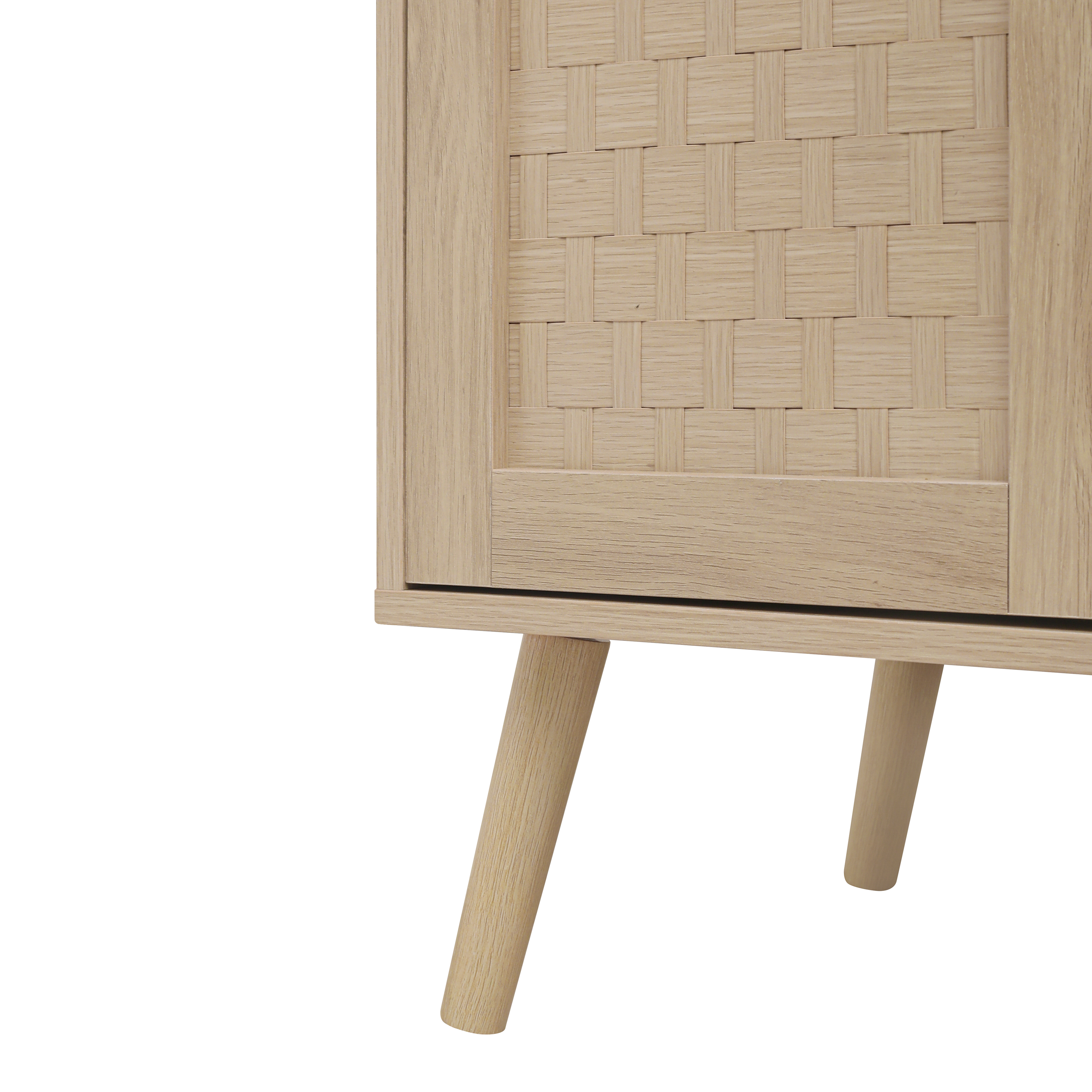 Sideboard bois 4 portes rangement intérieur