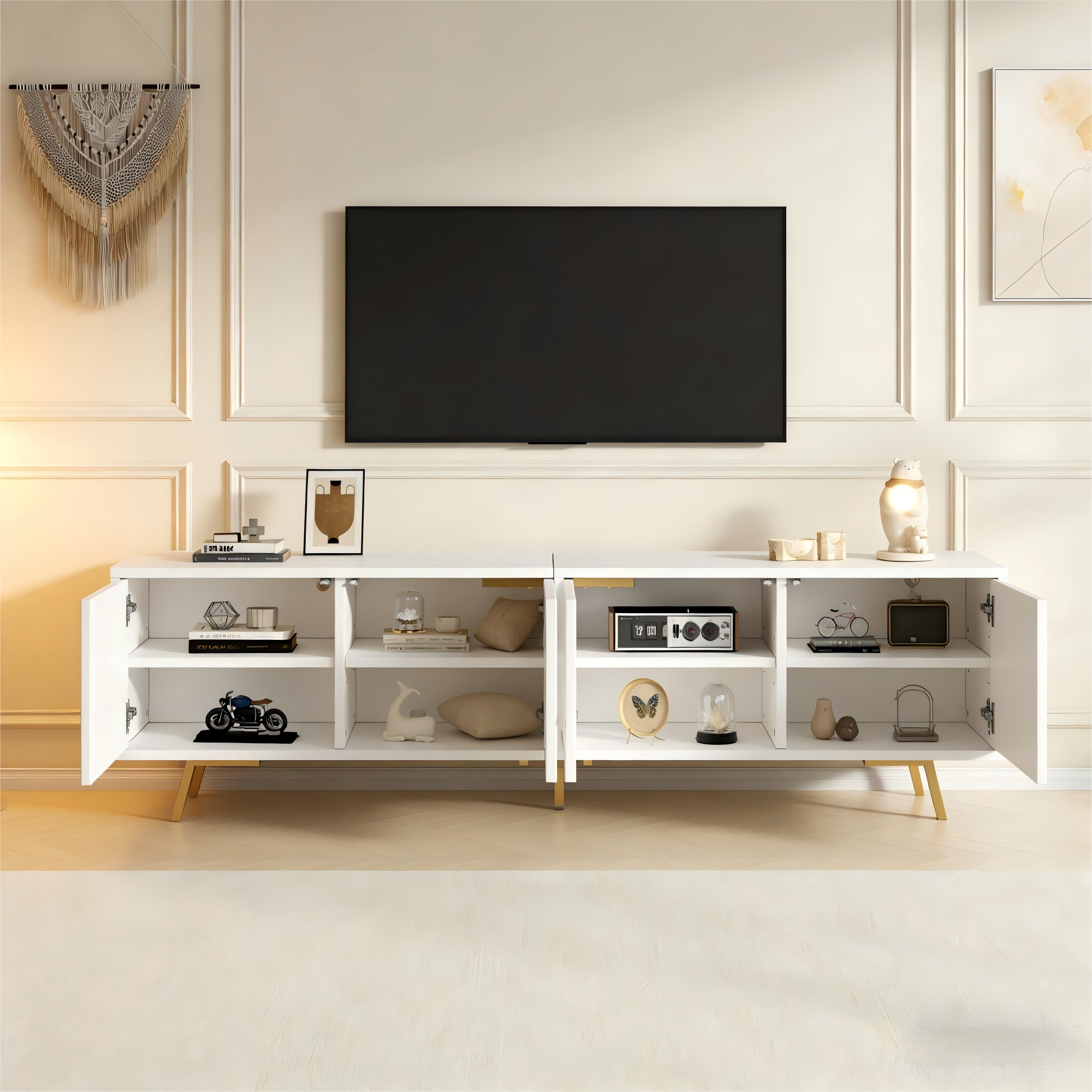 Meuble TV LINHOO ouvert