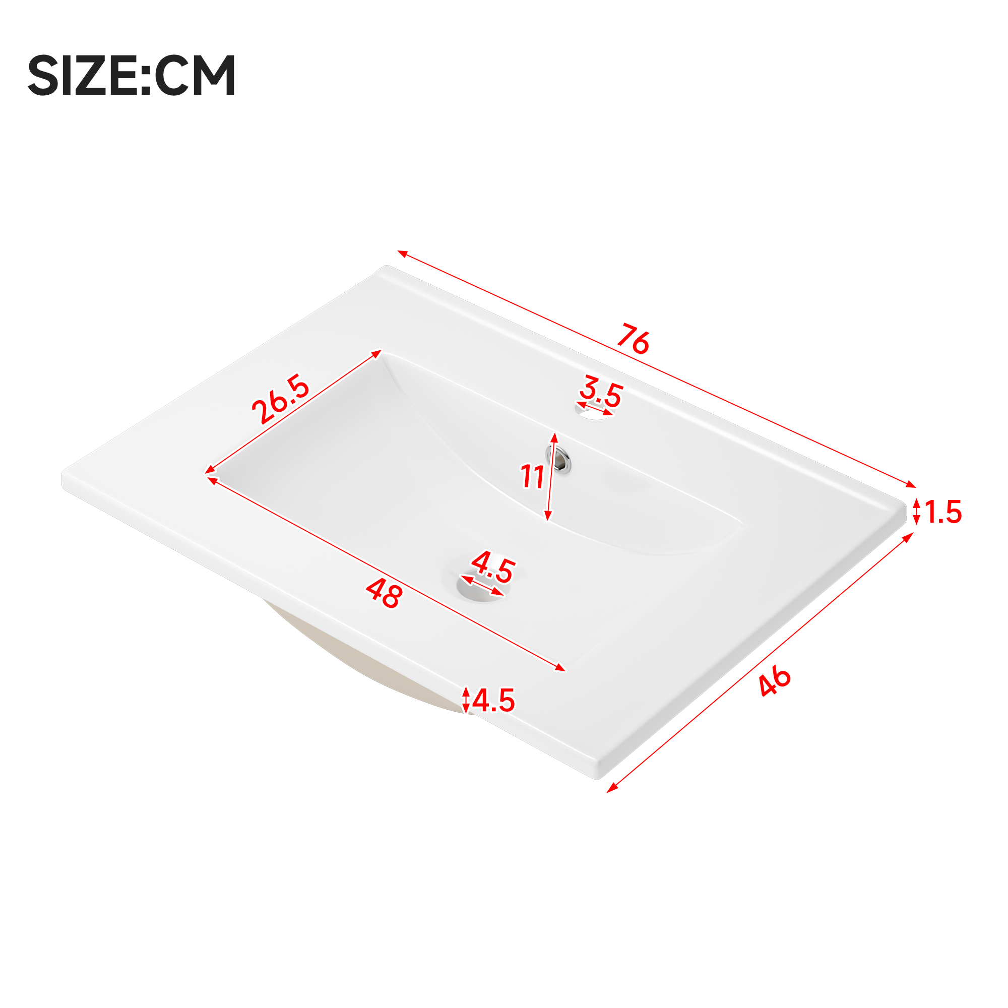 Meuble mural installé au-dessus lavabo design minimaliste blanc