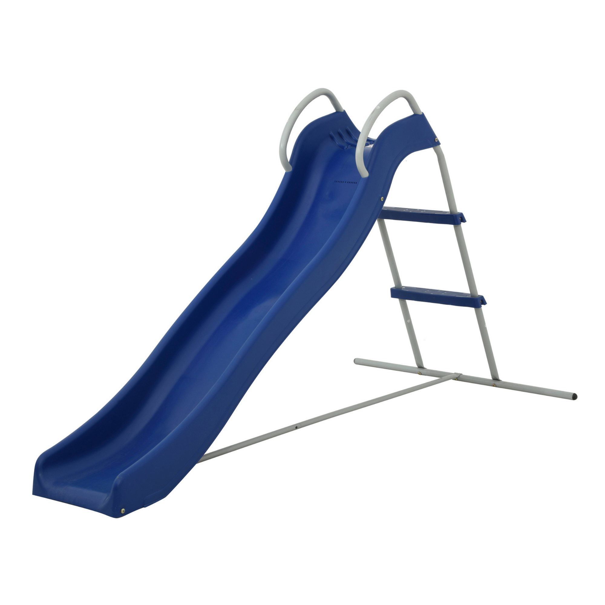 Toboggan enfants 1,8 m HDPE bleu autonome intérieur/extérieur