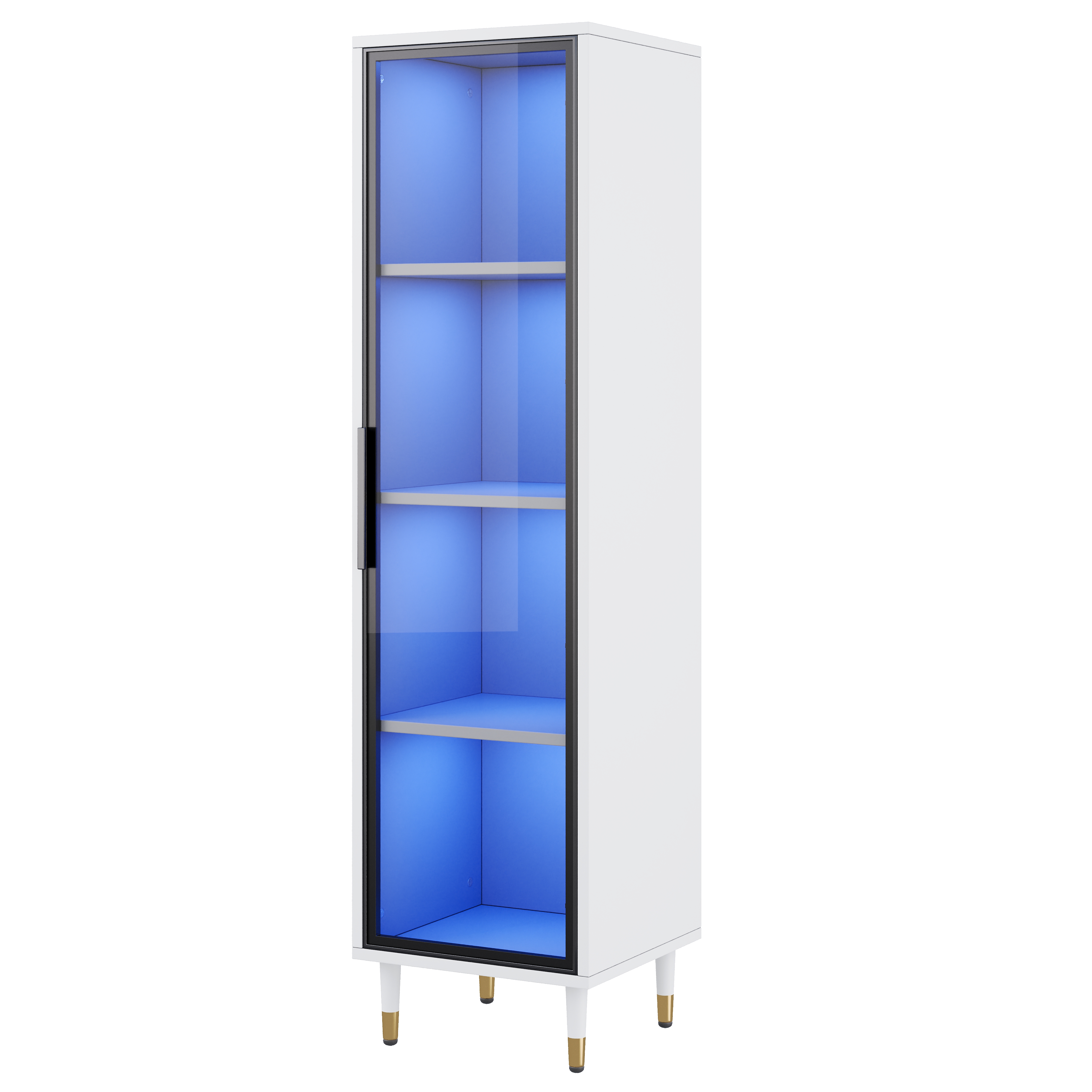 Vitrine LED LINHOO blanc