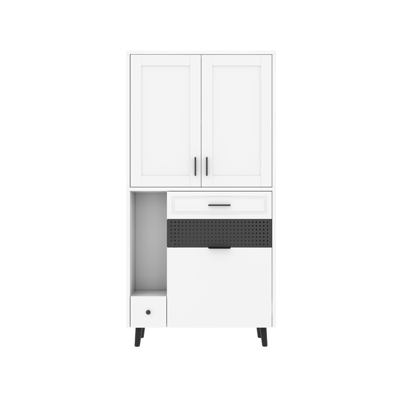 Meuble de rangement multifonction pour chat avec espace de repos