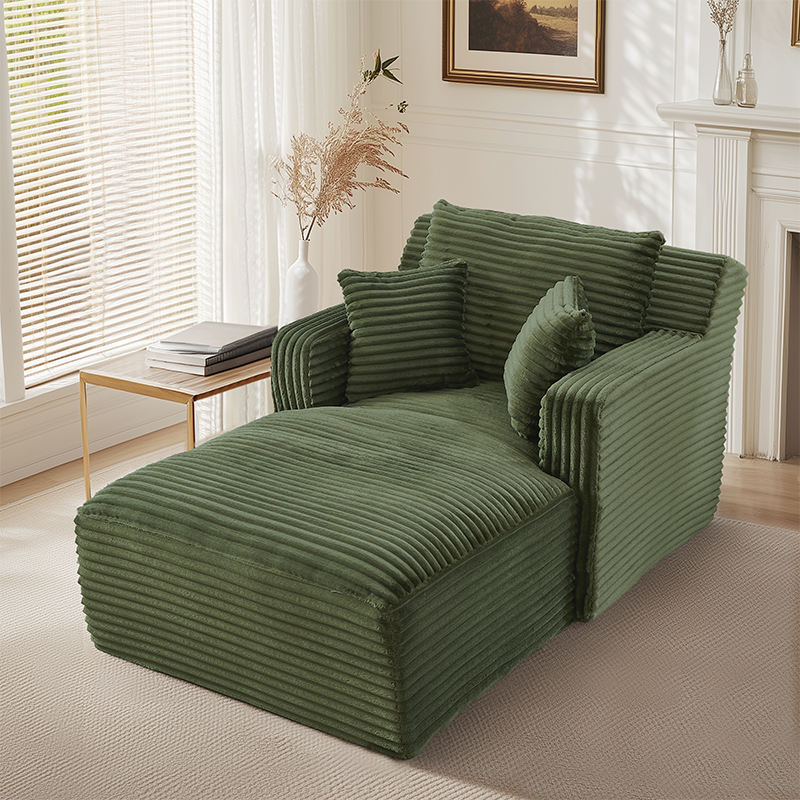 Mode lit déplié coussins épais et rembourrage mousse