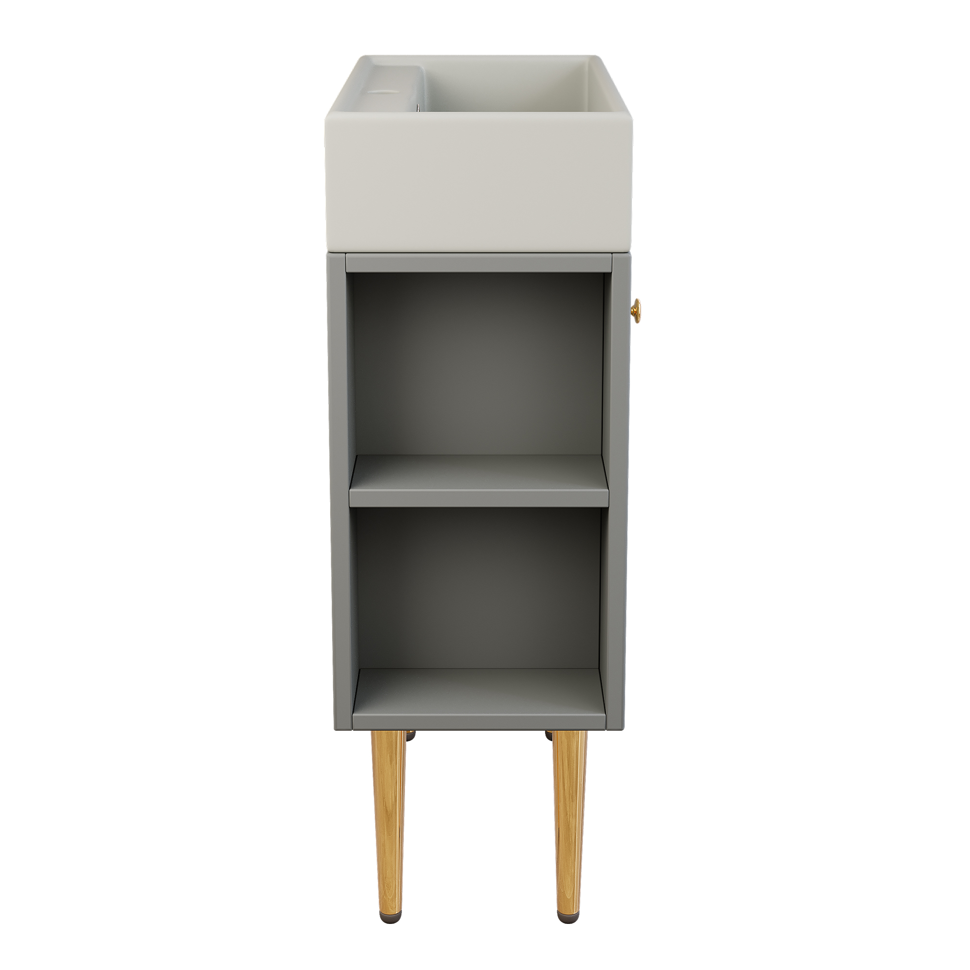 Rangement latéral et armoire détail