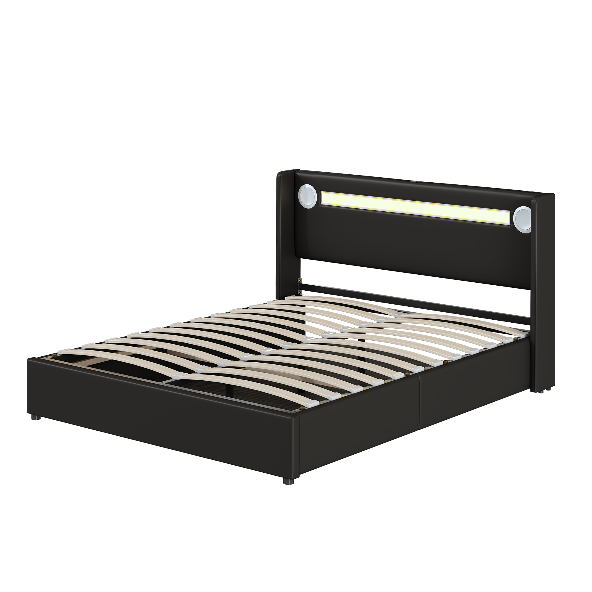 PU-Leder noir et structure robuste