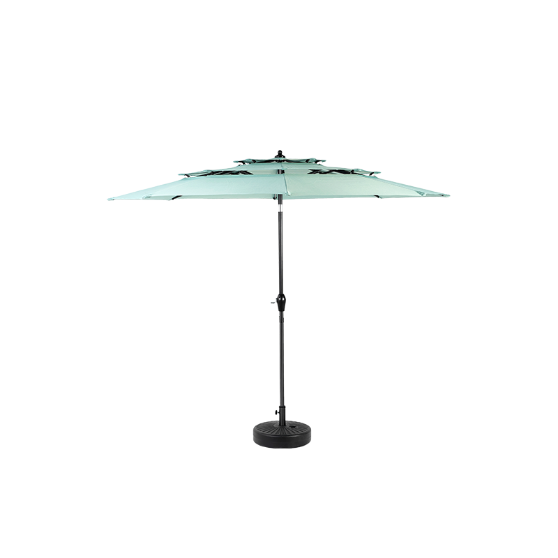 Canopy 3 tiers ventilé parasol patio vert clair