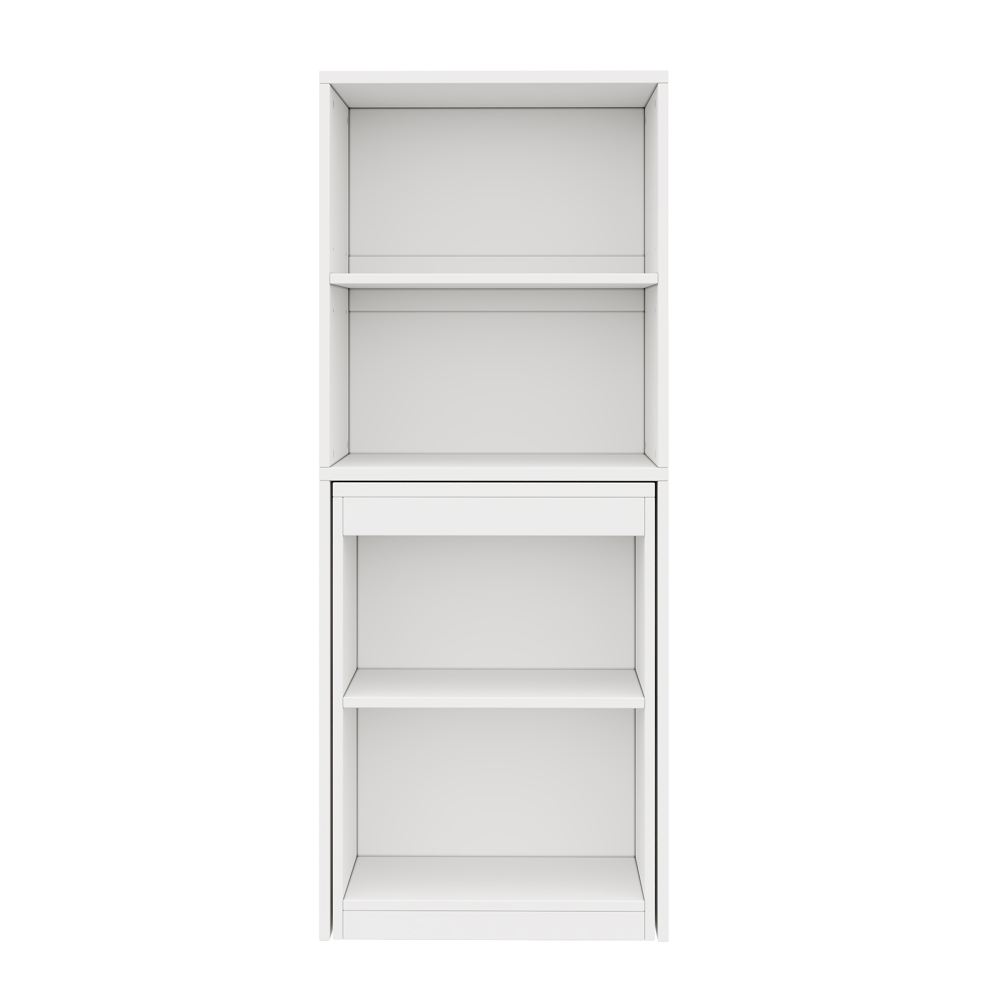 Détail roulettes et étagères bureau pliant