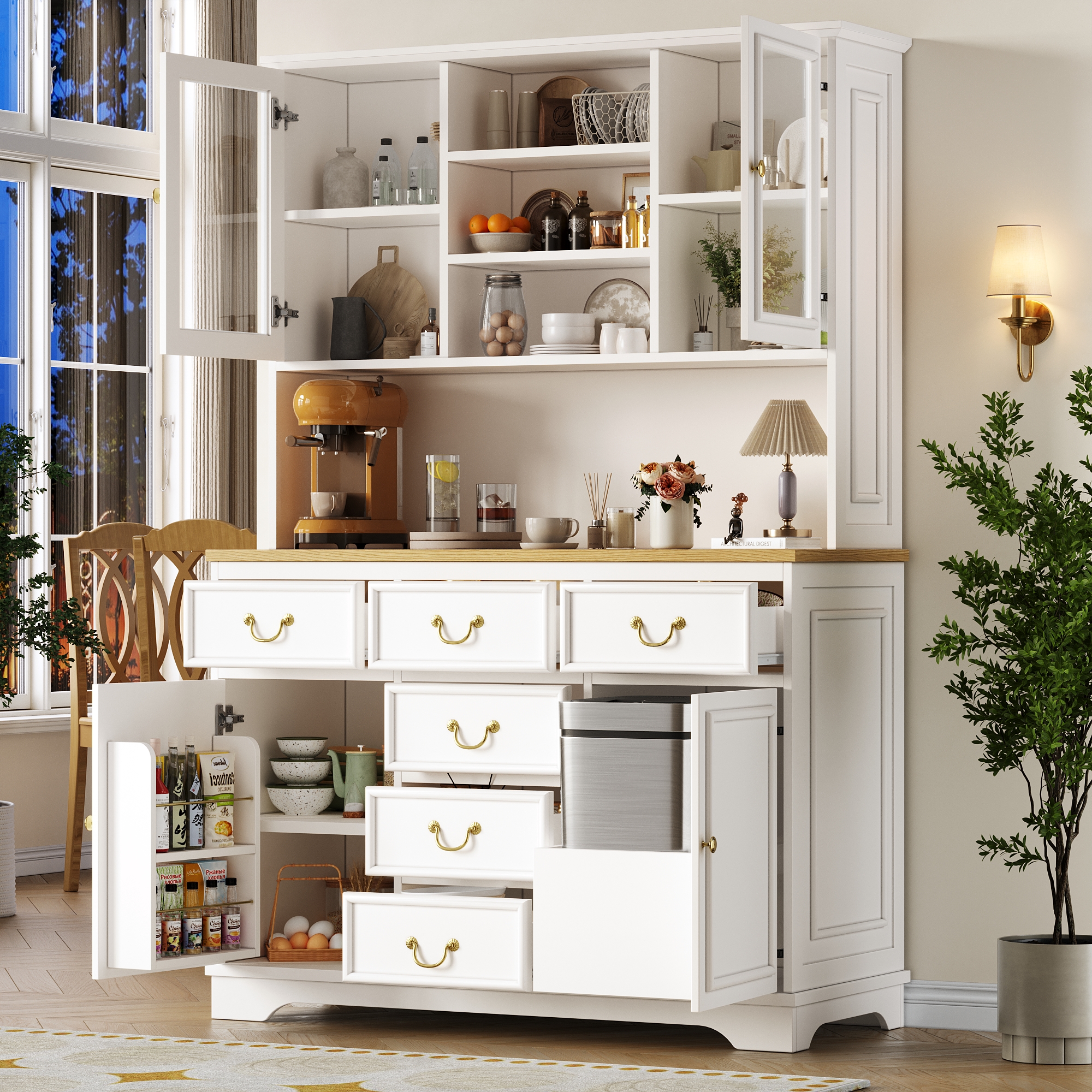 Meuble portes ouvertes