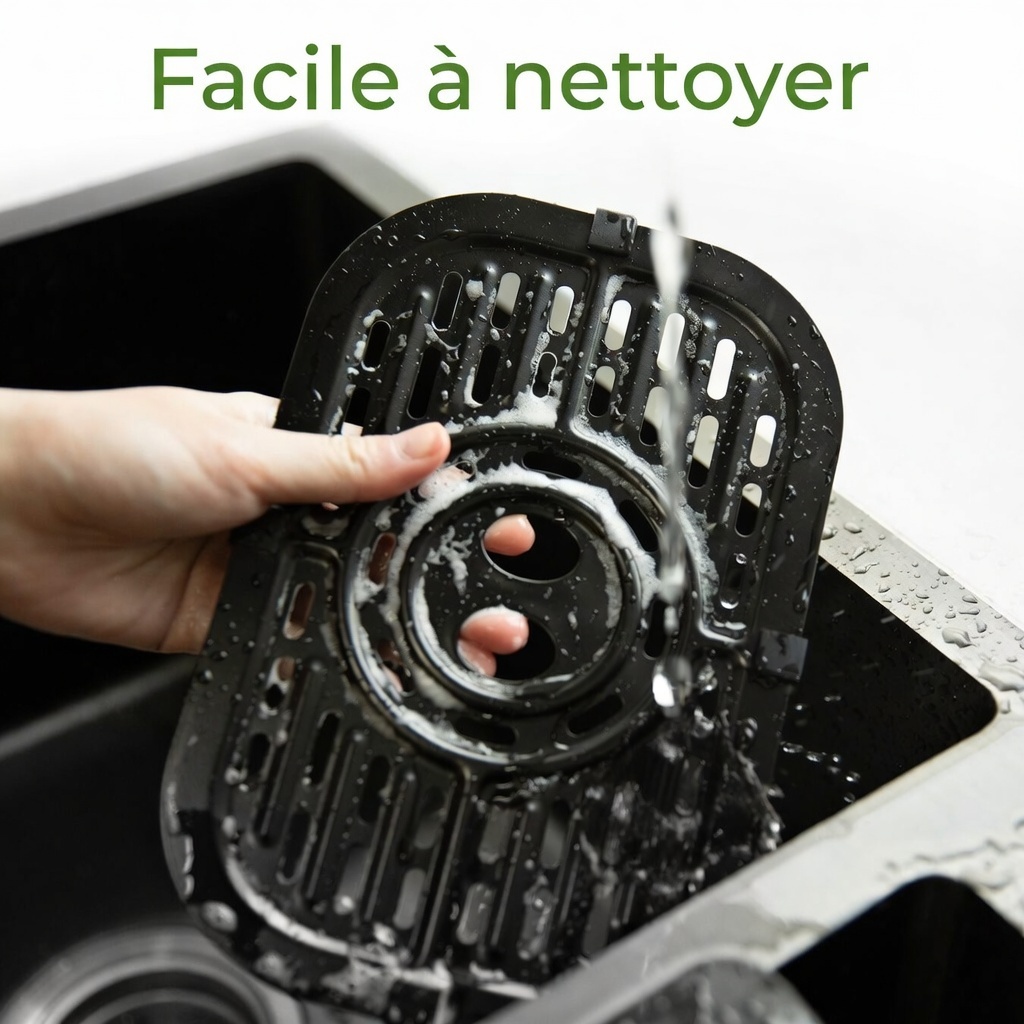 Détail double panier indépendant et écran LED tactile