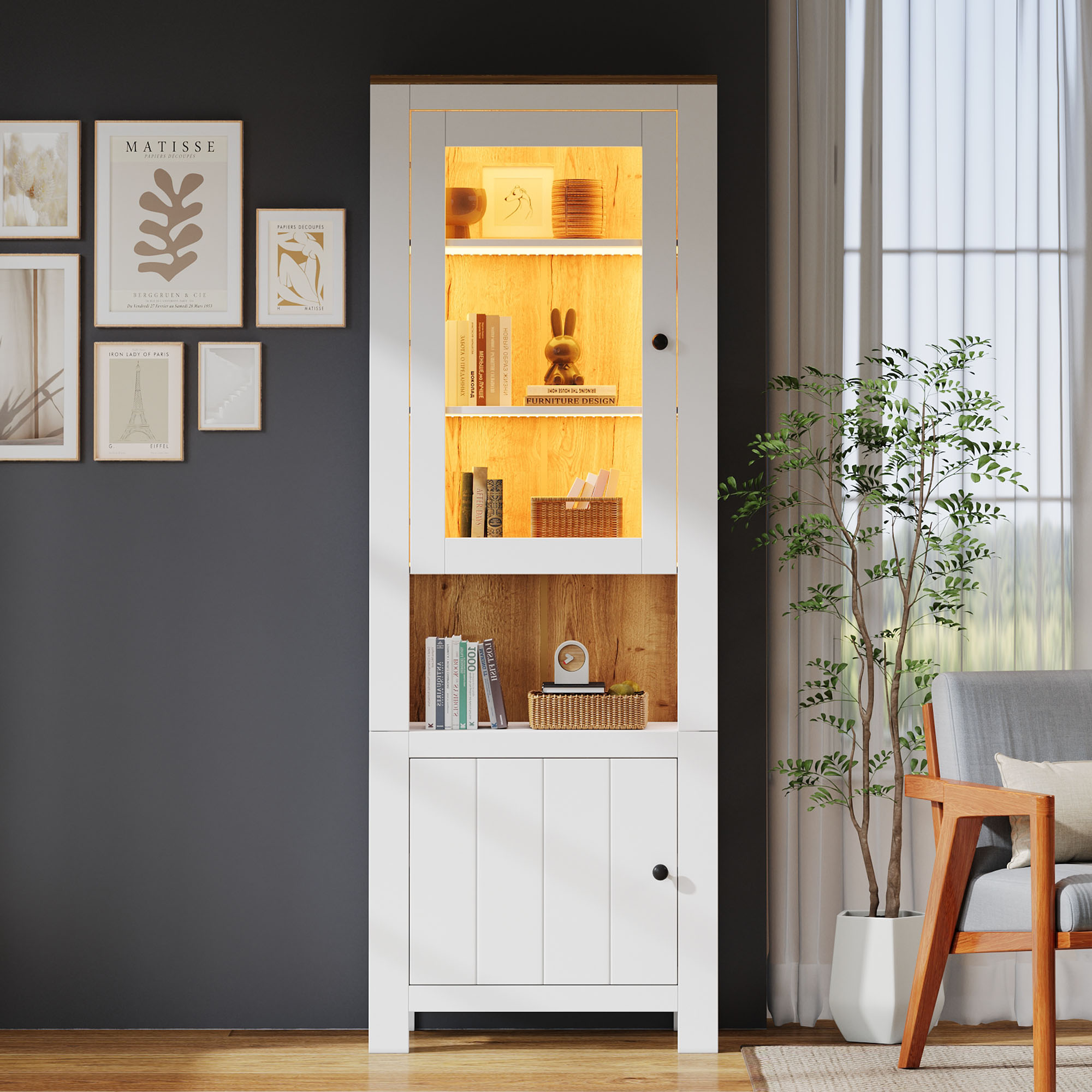 Vitrine étroite
