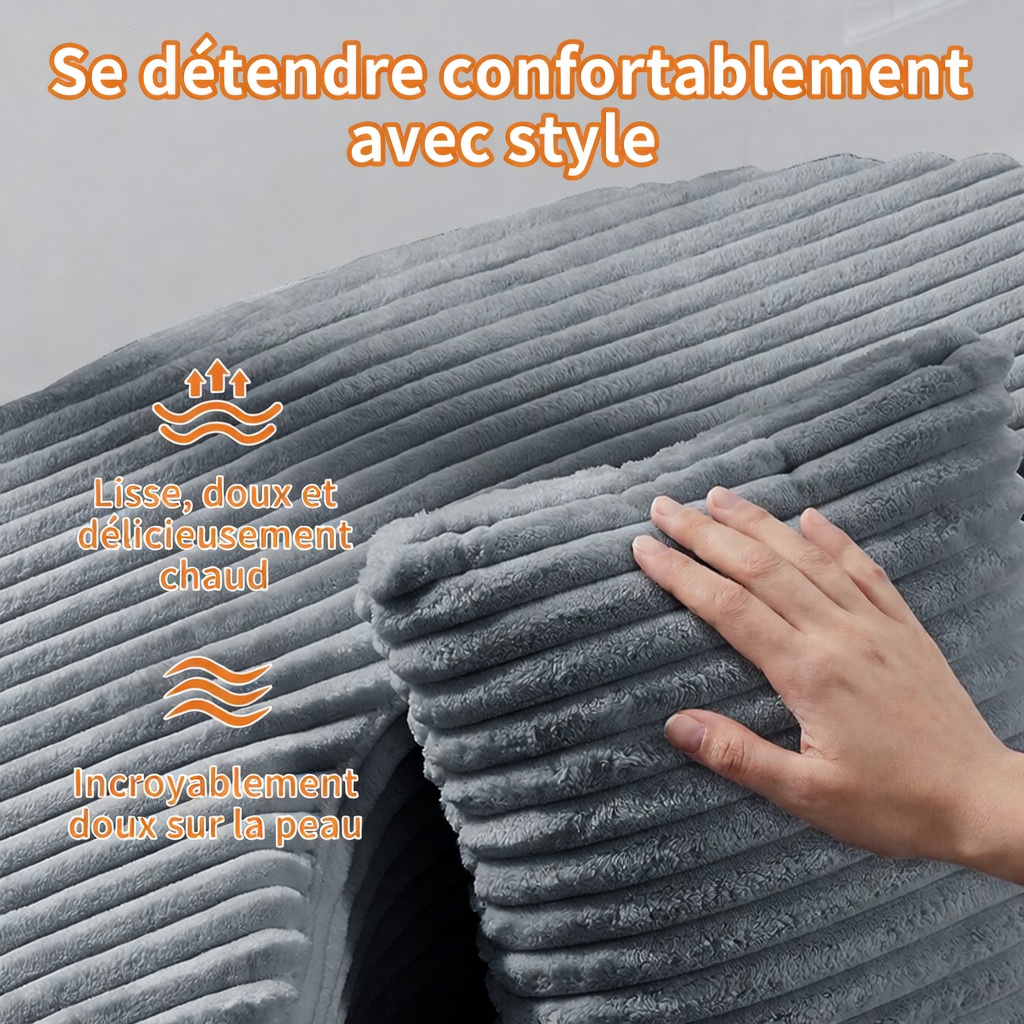 Pouffe vue de côté