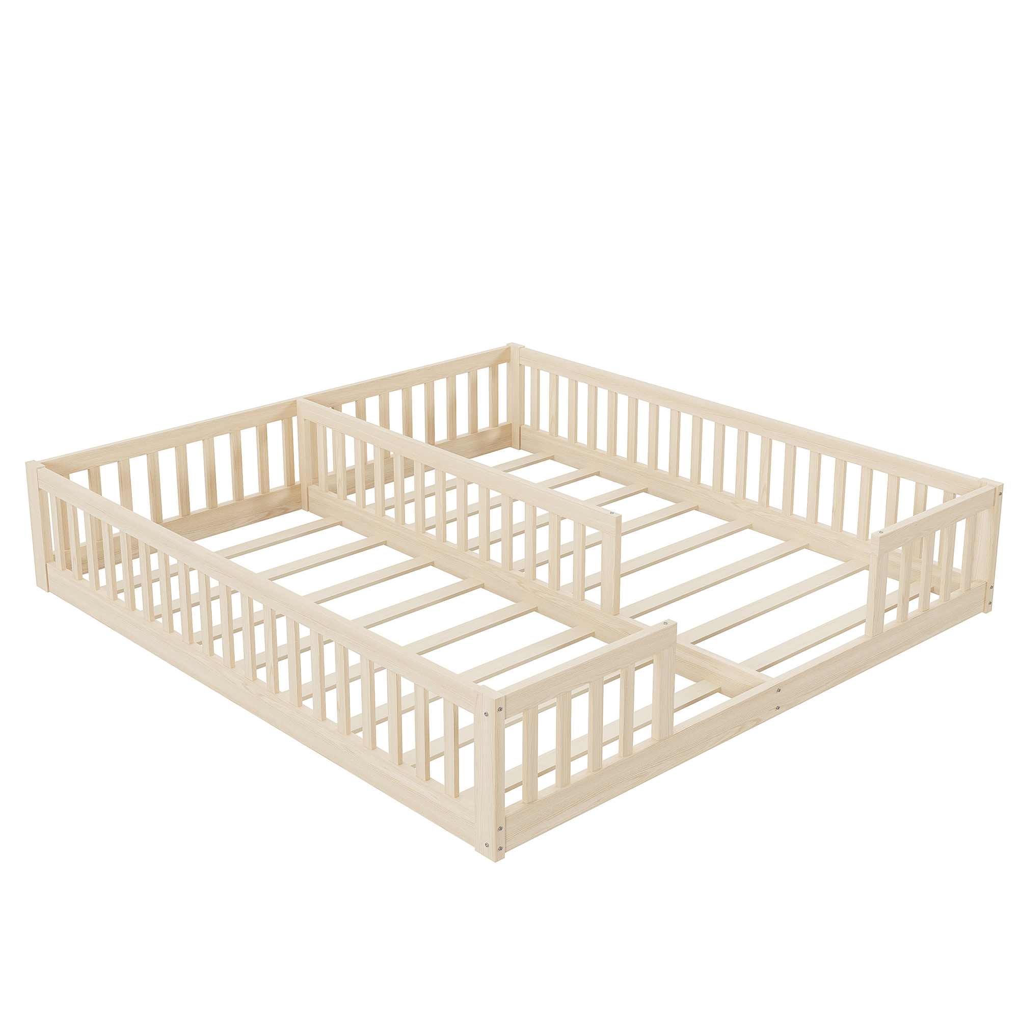 Détail barrière sécurité autour du lit superposé bas