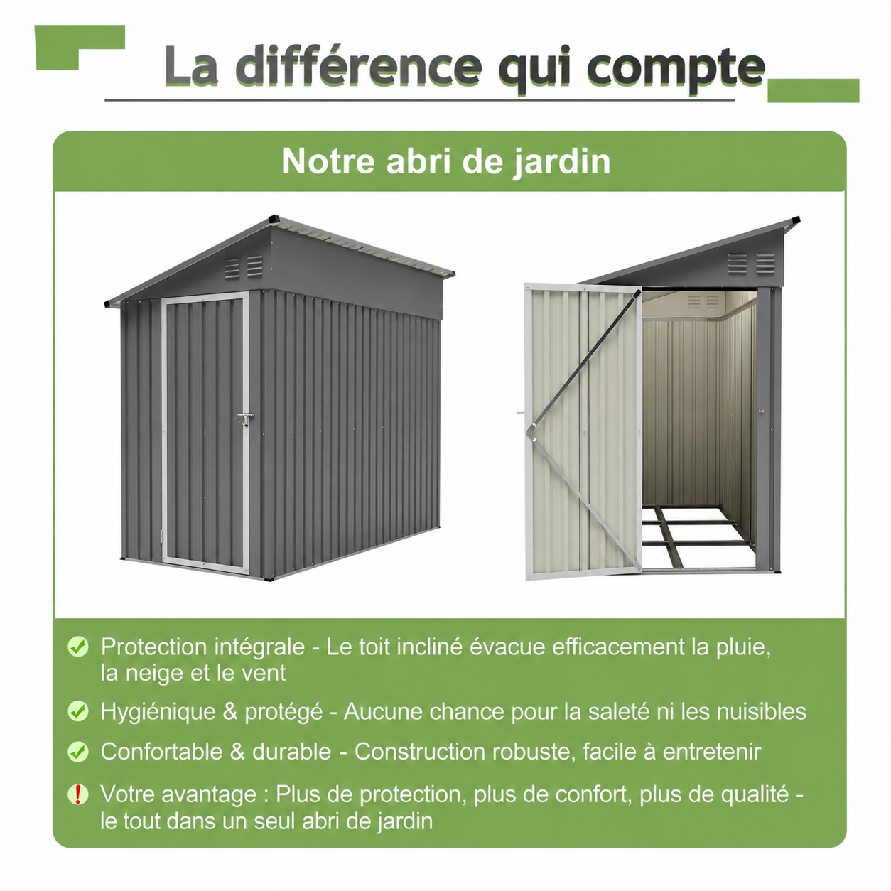 Intérieur abri outils