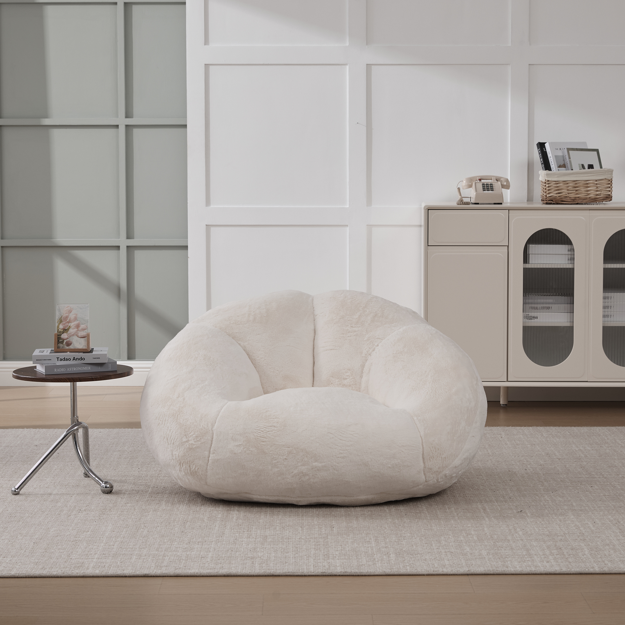 Pouf canapé velours pluche