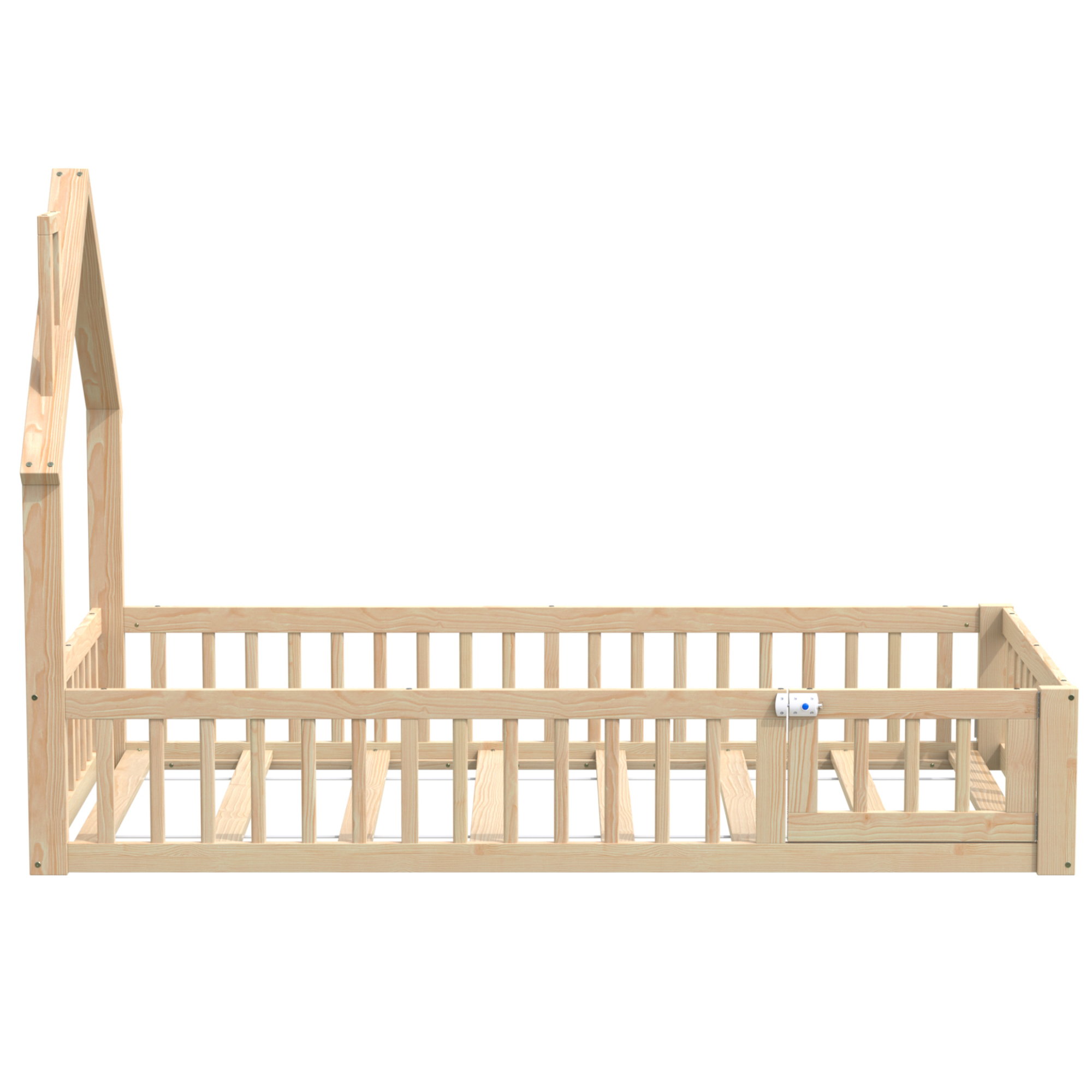 Lit enfant forme cheminée avec déco chambre minimaliste