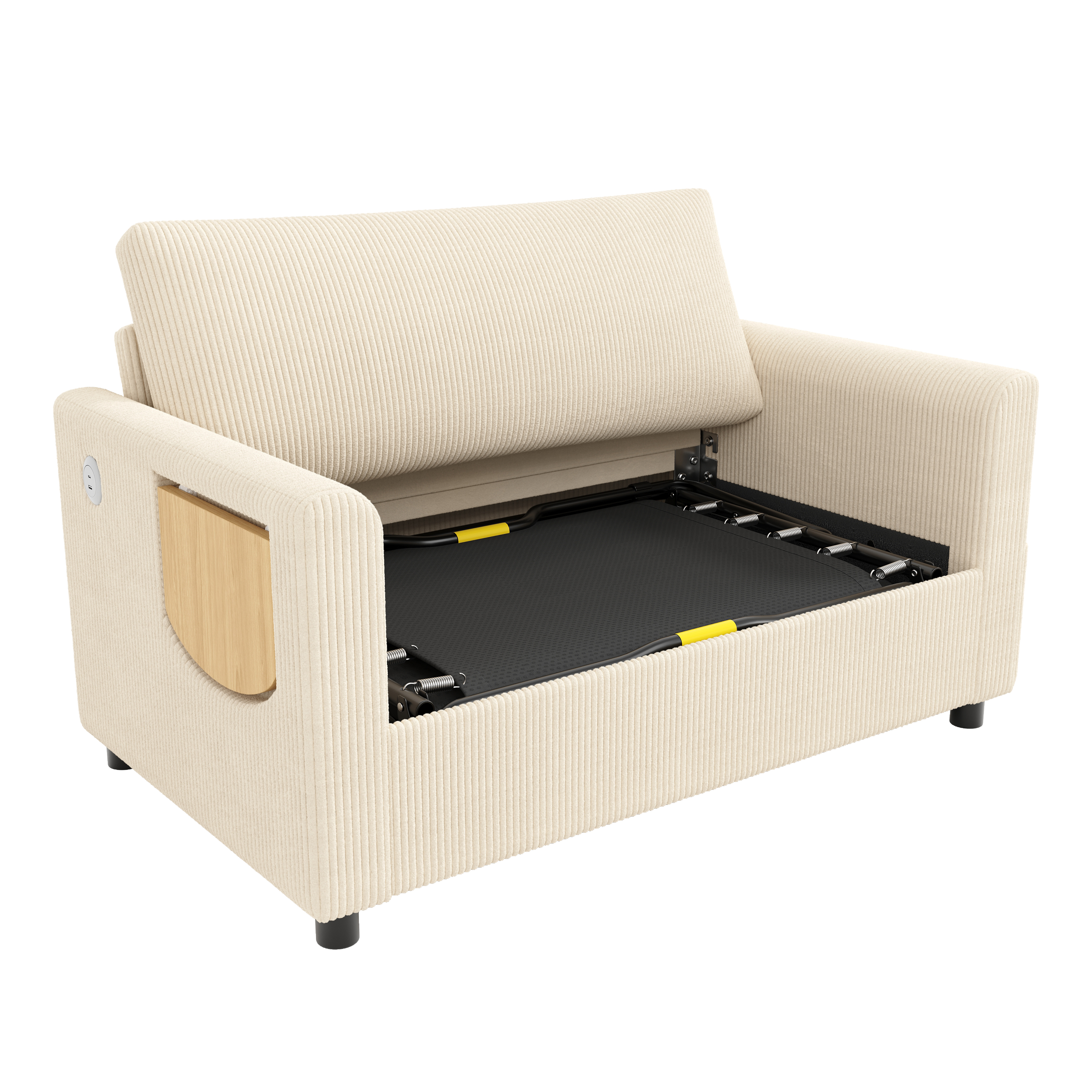 Detail coussins et USB