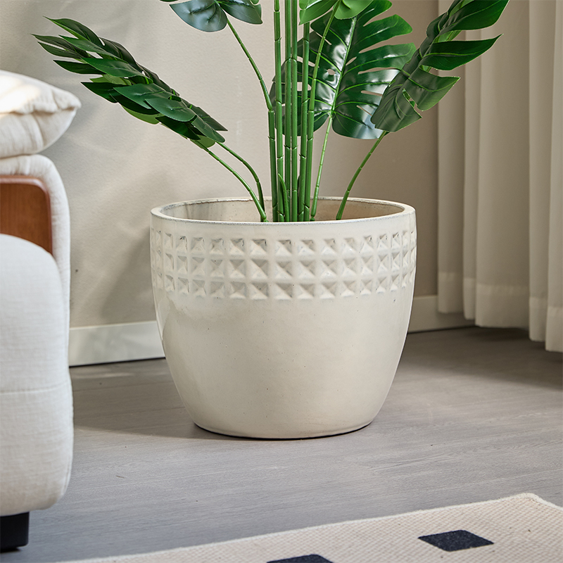 Set pots blanc complet