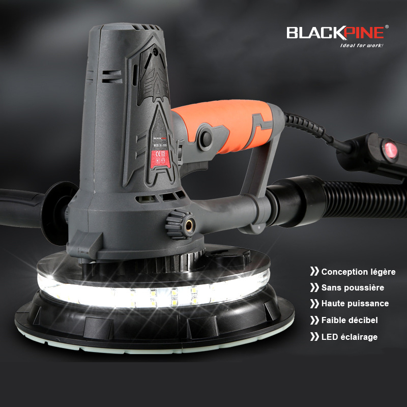 BLACKPINE - Ponceuse Girafe 800W 800-1800RPM, Ponceuse Pliante