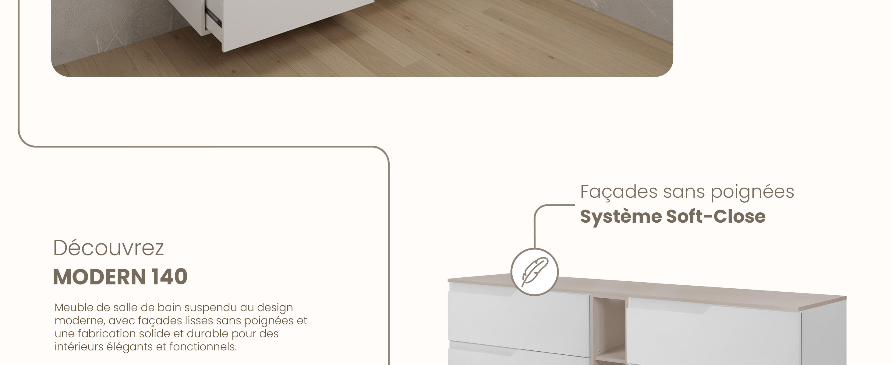 RODAN, meuble de salle de bain, armoire moderne, meuble sous vasque, meuble sous lavabo