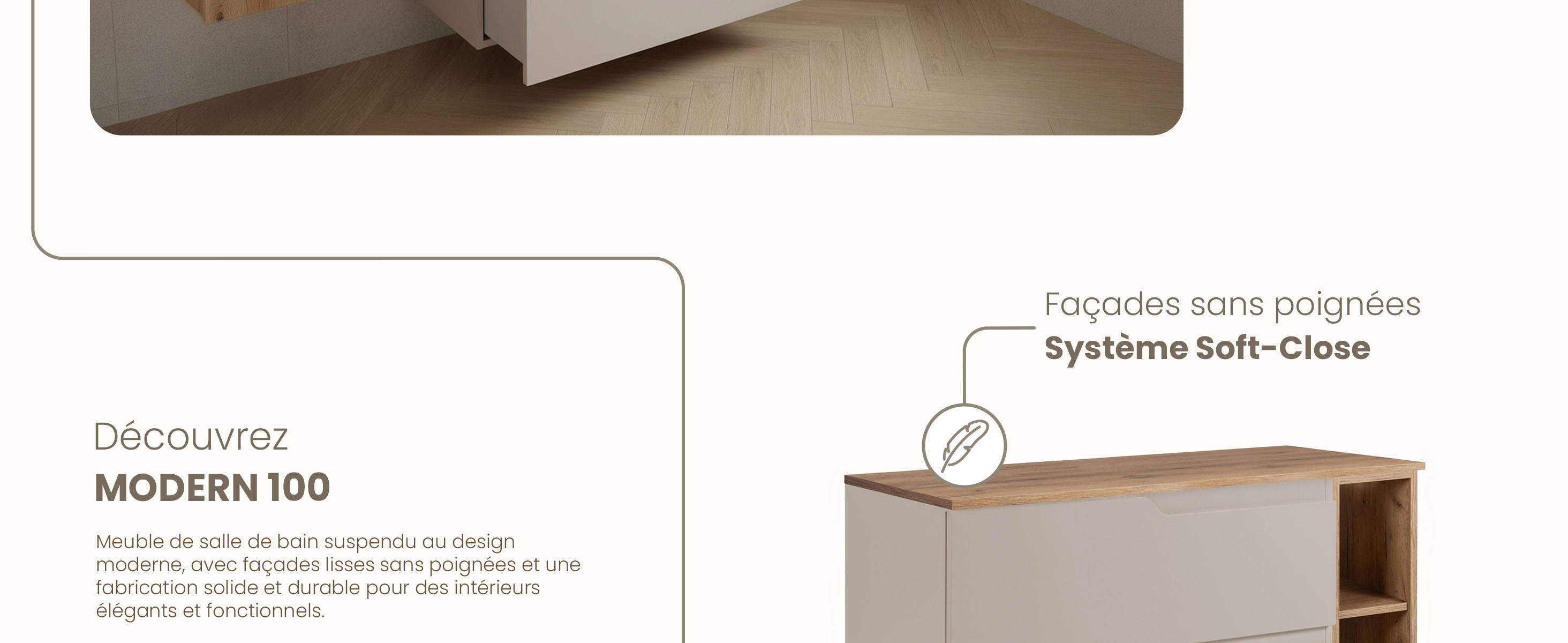 RODAN, meuble de salle de bain, armoire moderne, meuble sous vasque, meuble sous lavabo