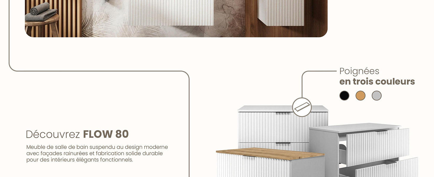 RODAN, meuble de salle de bain, armoire moderne, meuble sous vasque, meuble sous lavabo