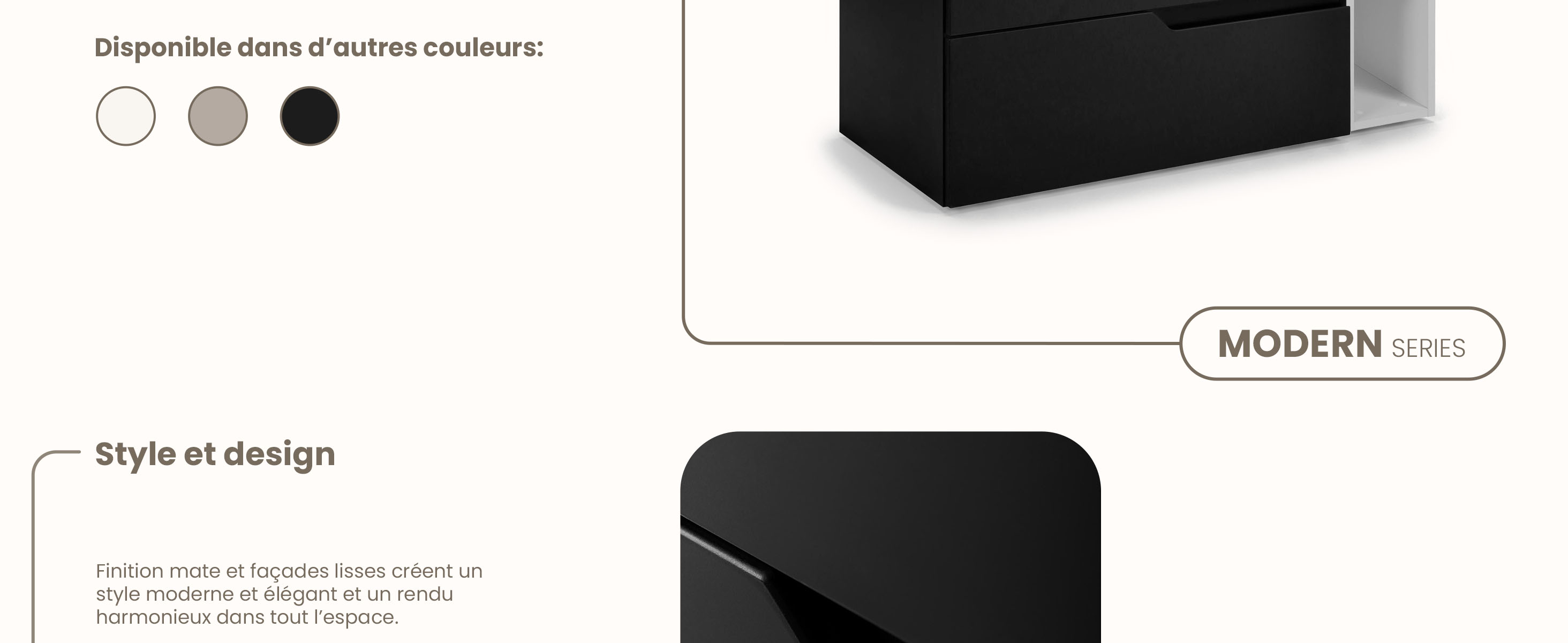 RODAN, meuble de salle de bain, armoire moderne, meuble sous vasque, meuble sous lavabo