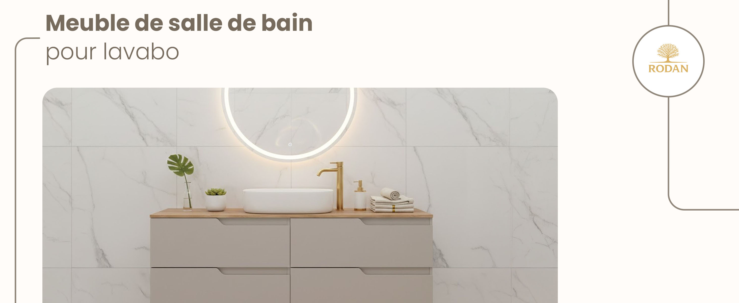 RODAN, meuble de salle de bain, armoire moderne, meuble sous vasque, meuble sous lavabo