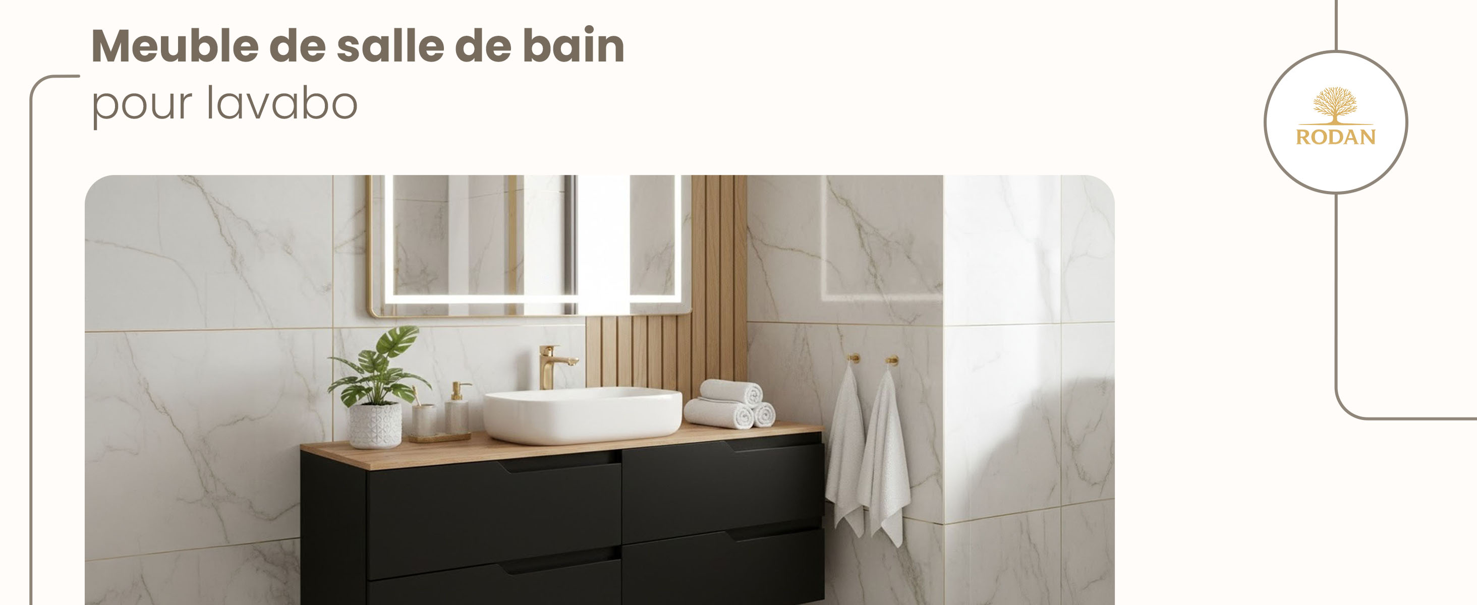 RODAN, meuble de salle de bain, armoire moderne, meuble sous vasque, meuble sous lavabo