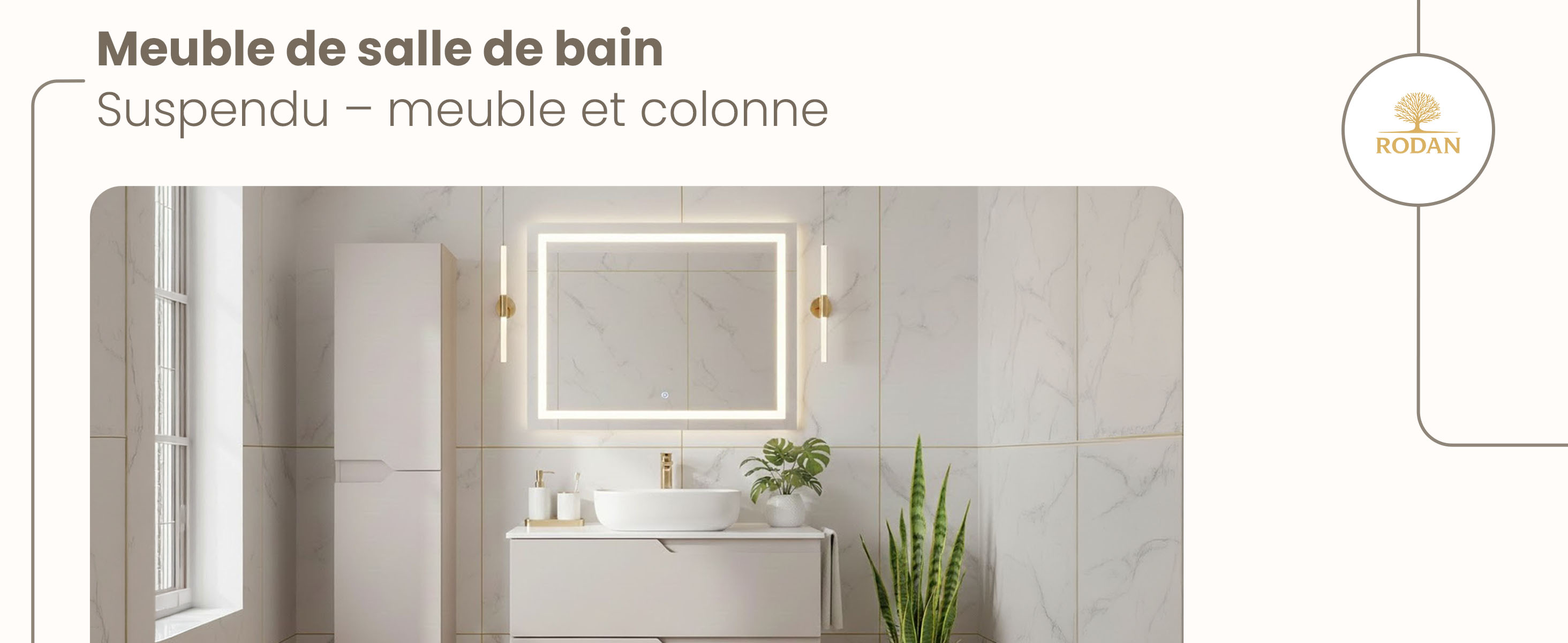 RODAN, meuble de salle de bain, armoire moderne, meuble sous vasque, meuble sous lavabo