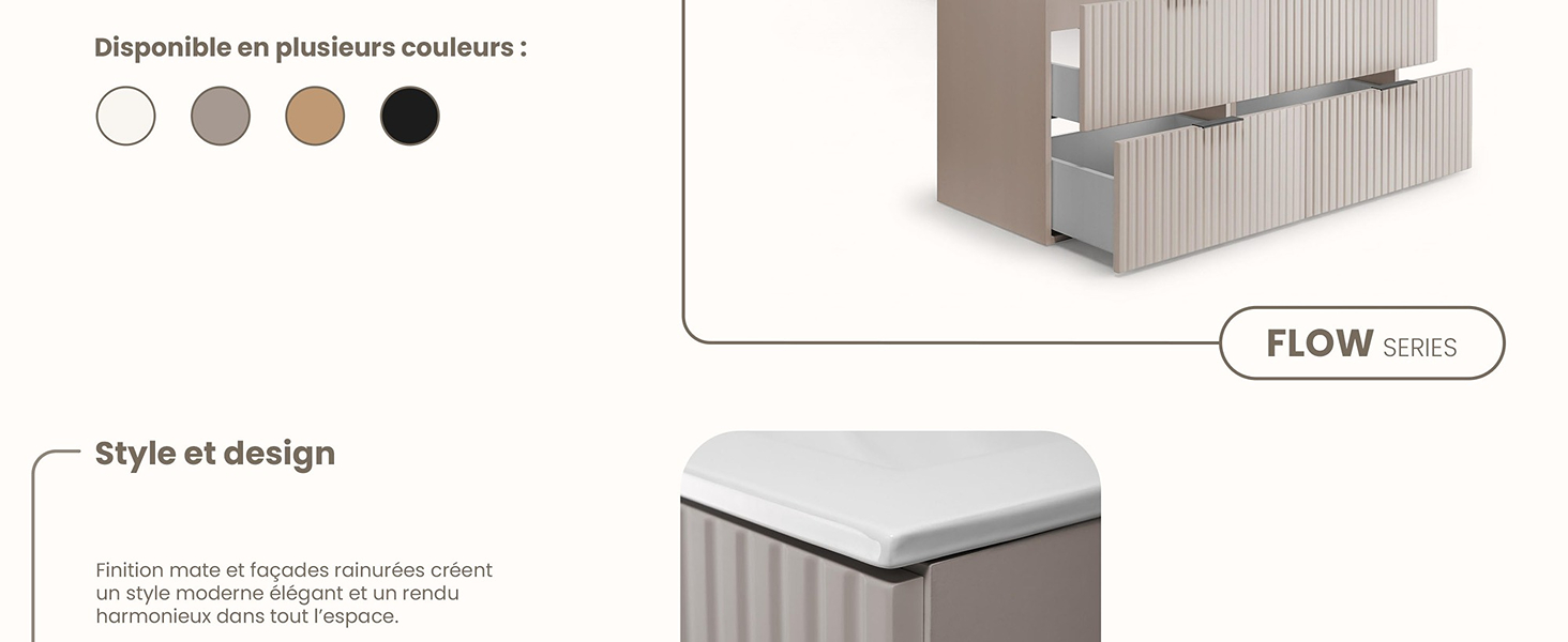 RODAN, meuble de salle de bain, armoire moderne, meuble sous vasque, meuble sous lavabo