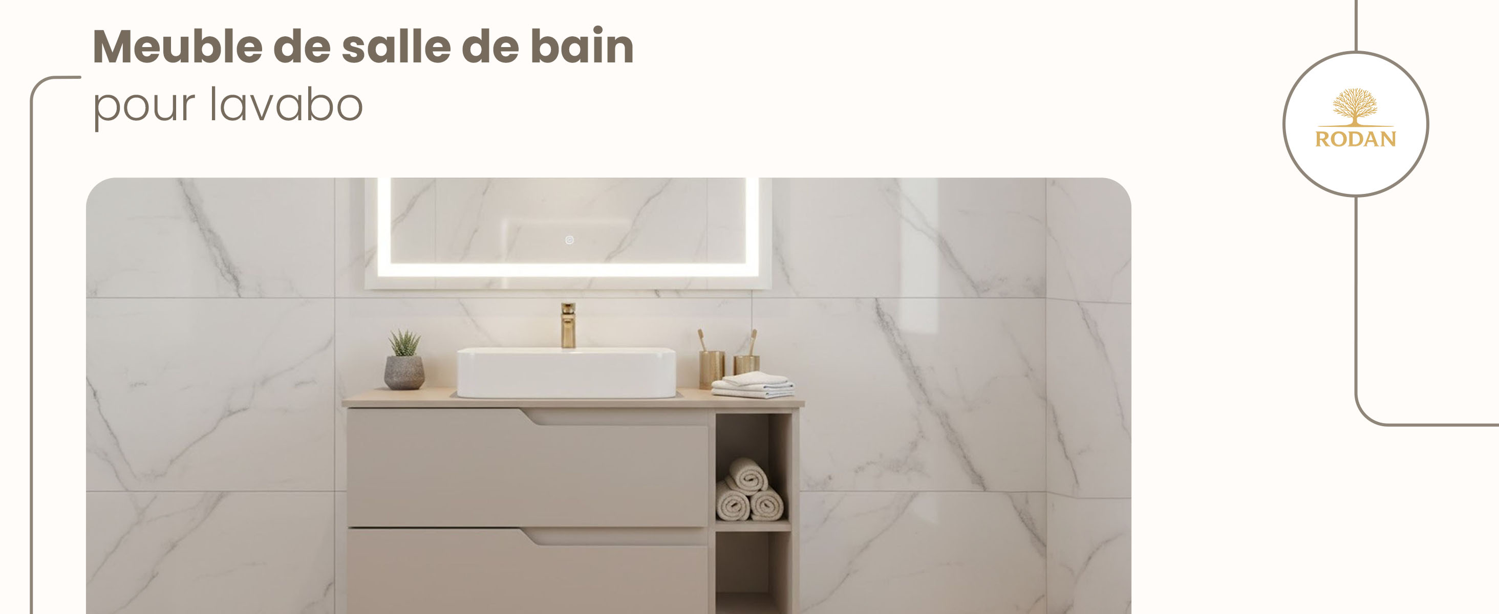 RODAN, meuble de salle de bain, armoire moderne, meuble sous vasque, meuble sous lavabo