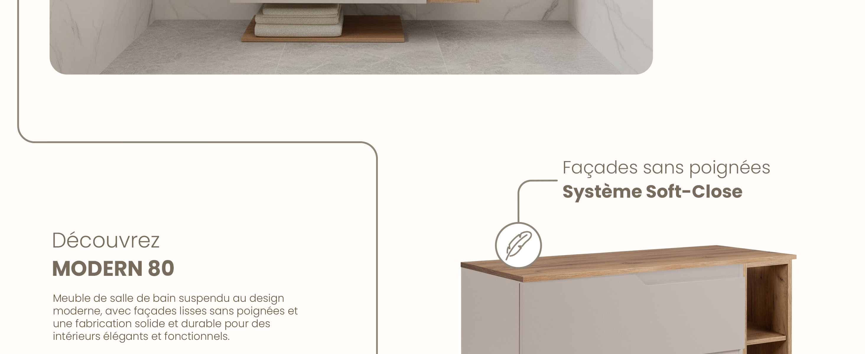 RODAN, meuble de salle de bain, armoire moderne, meuble sous vasque, meuble sous lavabo