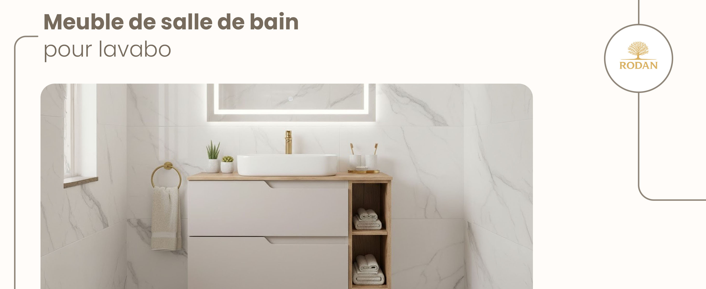 RODAN, meuble de salle de bain, armoire moderne, meuble sous vasque, meuble sous lavabo