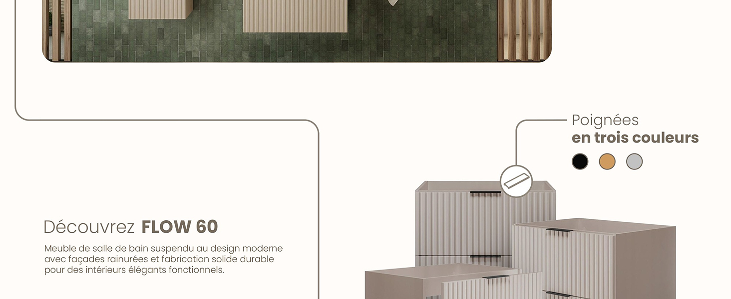 RODAN, meuble de salle de bain, armoire moderne, meuble sous vasque, meuble sous lavabo