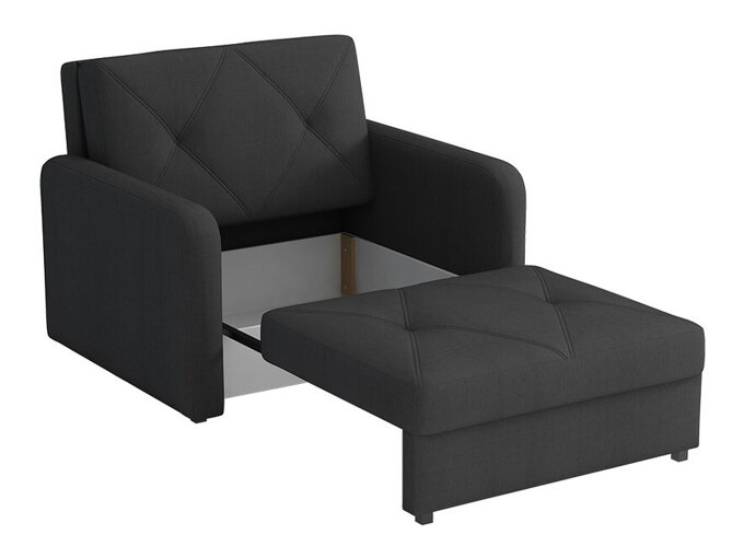 Fauteuil Columbus 167, Trinity 16, 85x103x100cm, Tapisserie, Pieds: Métallique -VIDAXL || Songmics Soldes